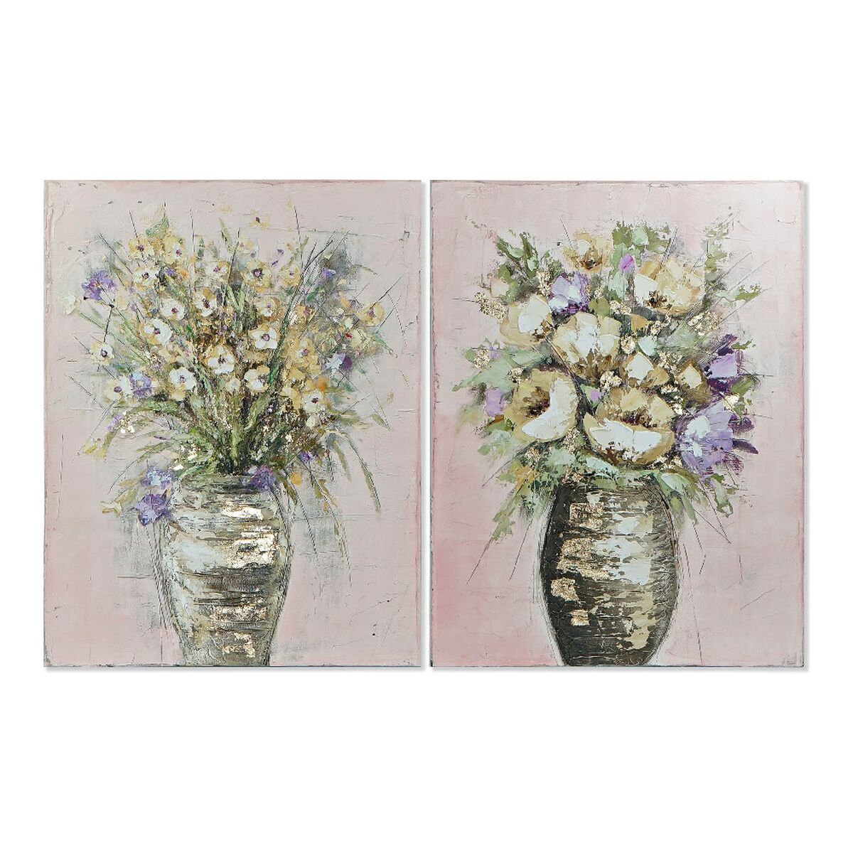 Tavla DKD Home Decor Vases 90 x 3,5 x 119,5 cm Vas Shabby Chic (2 antal) - 4