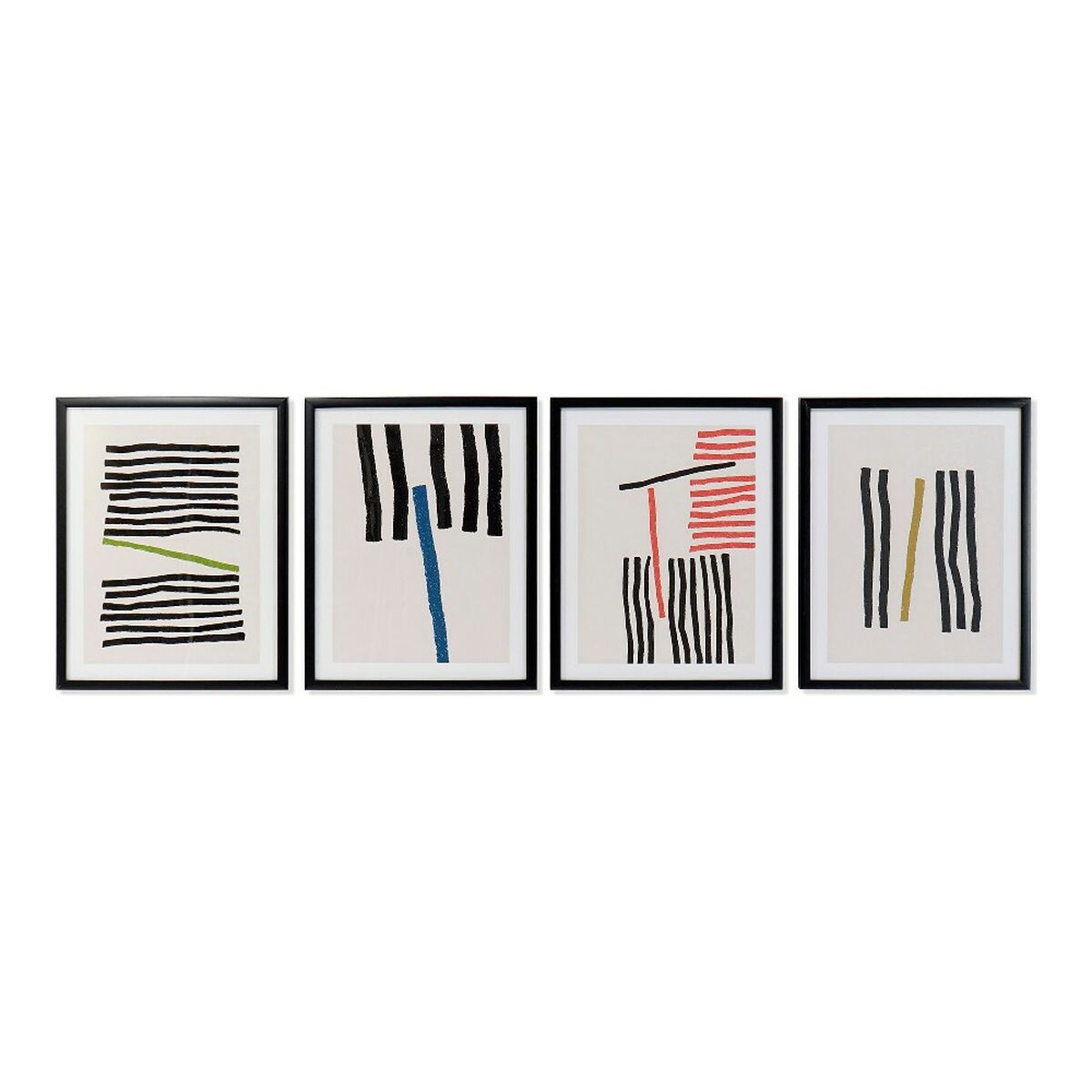 Tavla DKD Home Decor Lines Abstrakt Modern 35 x 3 x 45 cm (4 antal) - 4