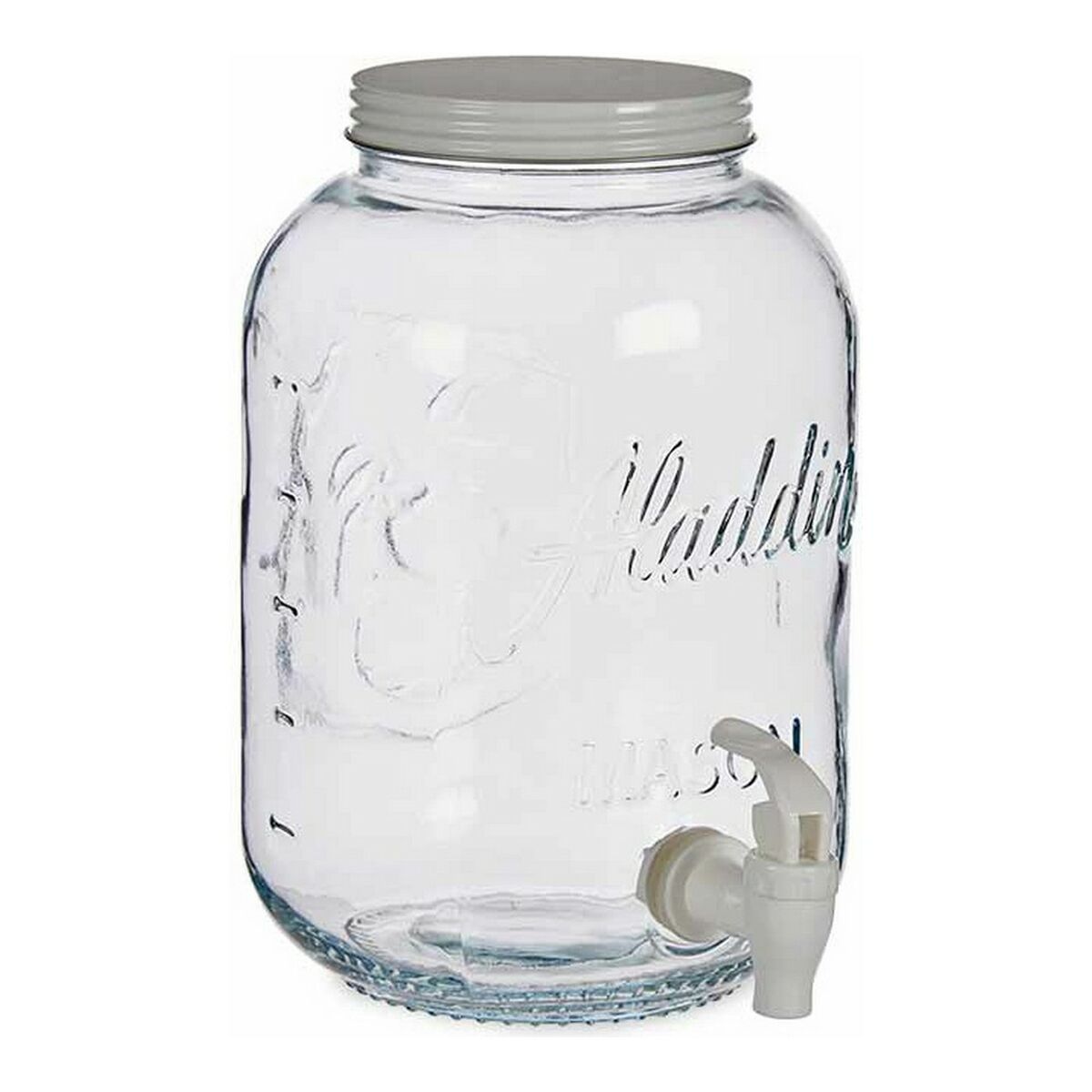Kanna Transparent Kran Metall Plast Glas (3800 ml) - 3