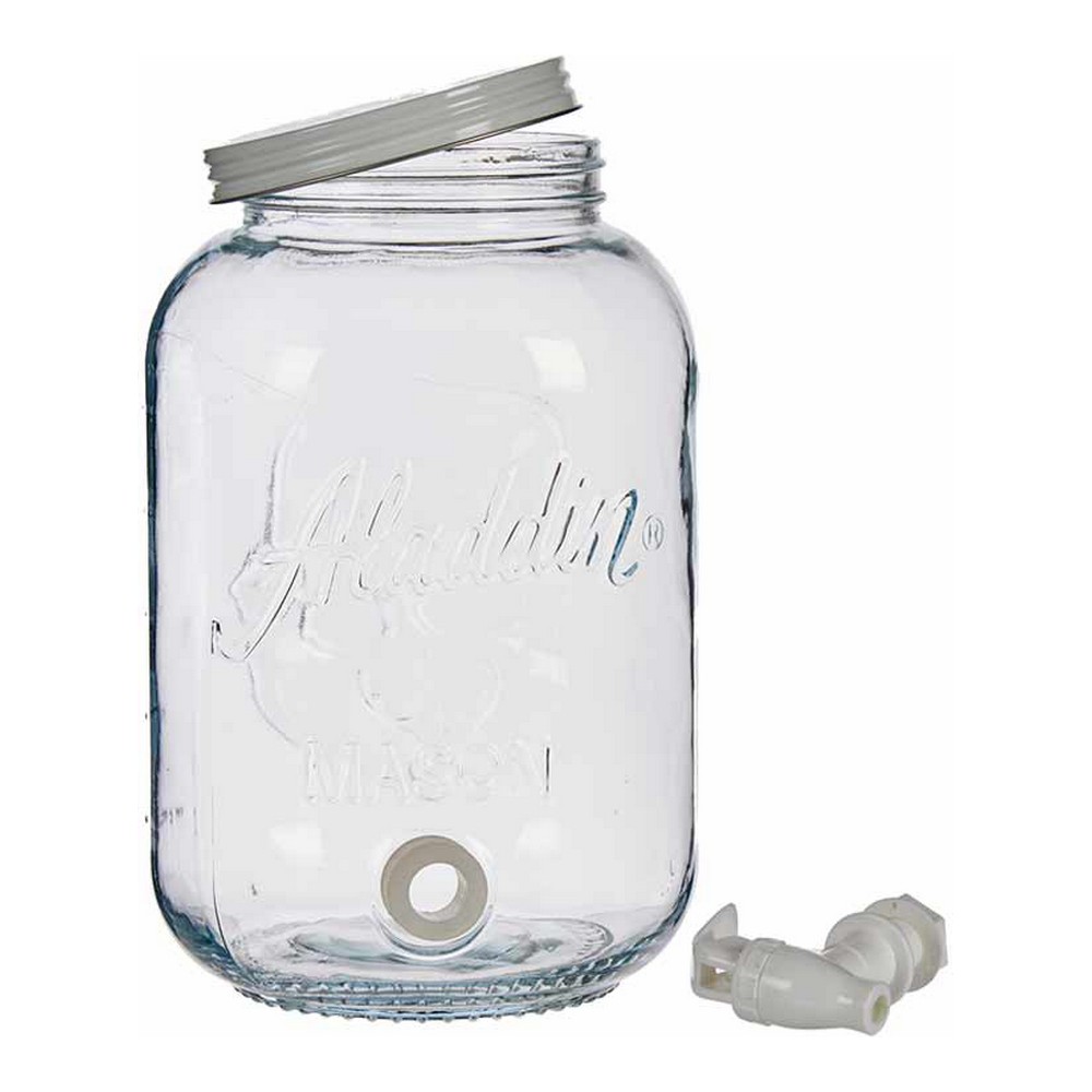 Kanna Transparent Kran Metall Plast Glas (3800 ml) - 2
