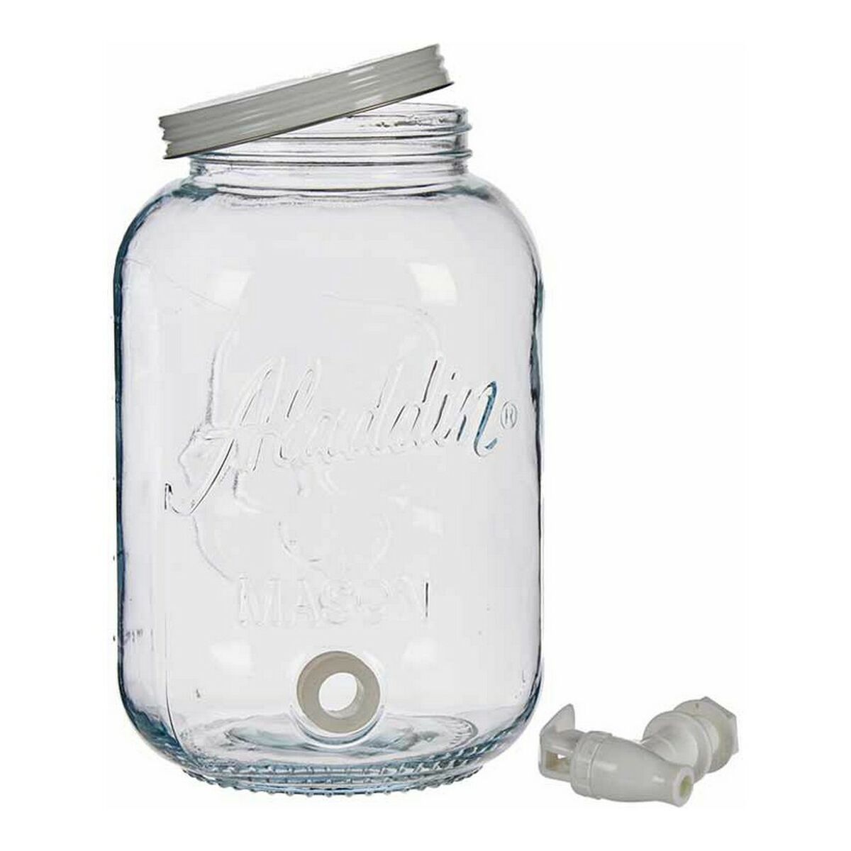 Kanna Transparent Kran Metall Plast Glas (3800 ml) - 4