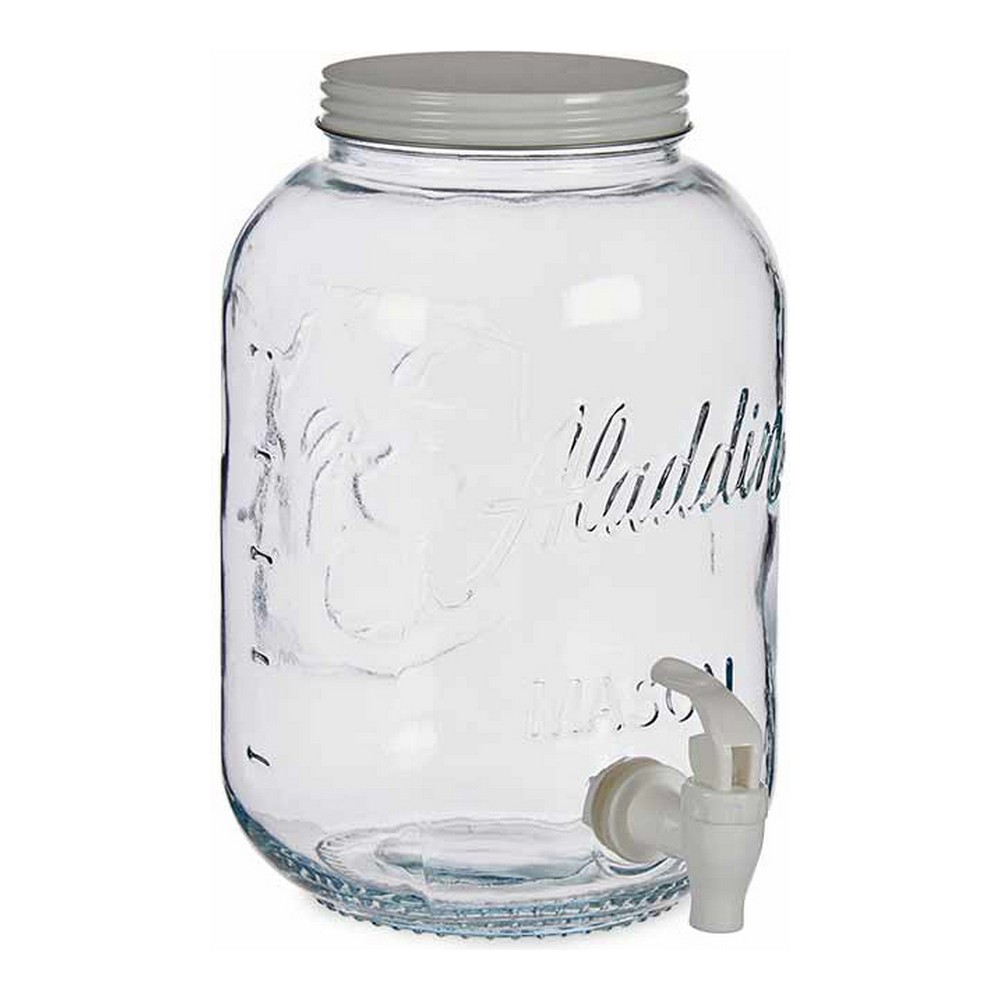 Kanna Transparent Kran Metall Plast Glas (3800 ml)