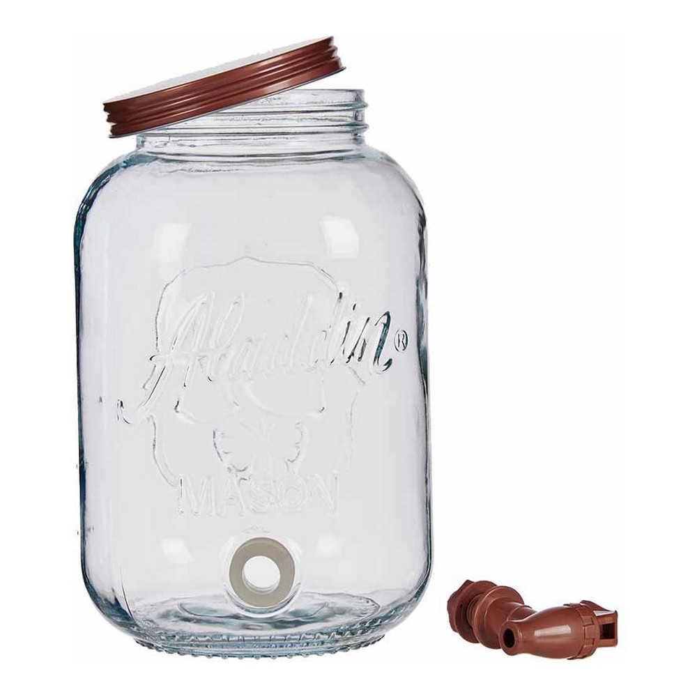 Kanna Transparent Kran Metall Plast Glas (3800 ml) - 2