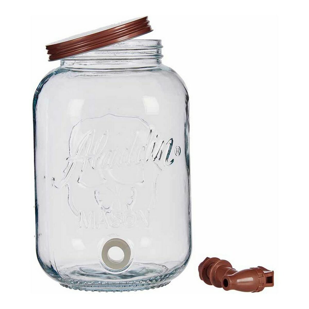 Kanna Transparent Kran Metall Plast Glas (3800 ml) - 4
