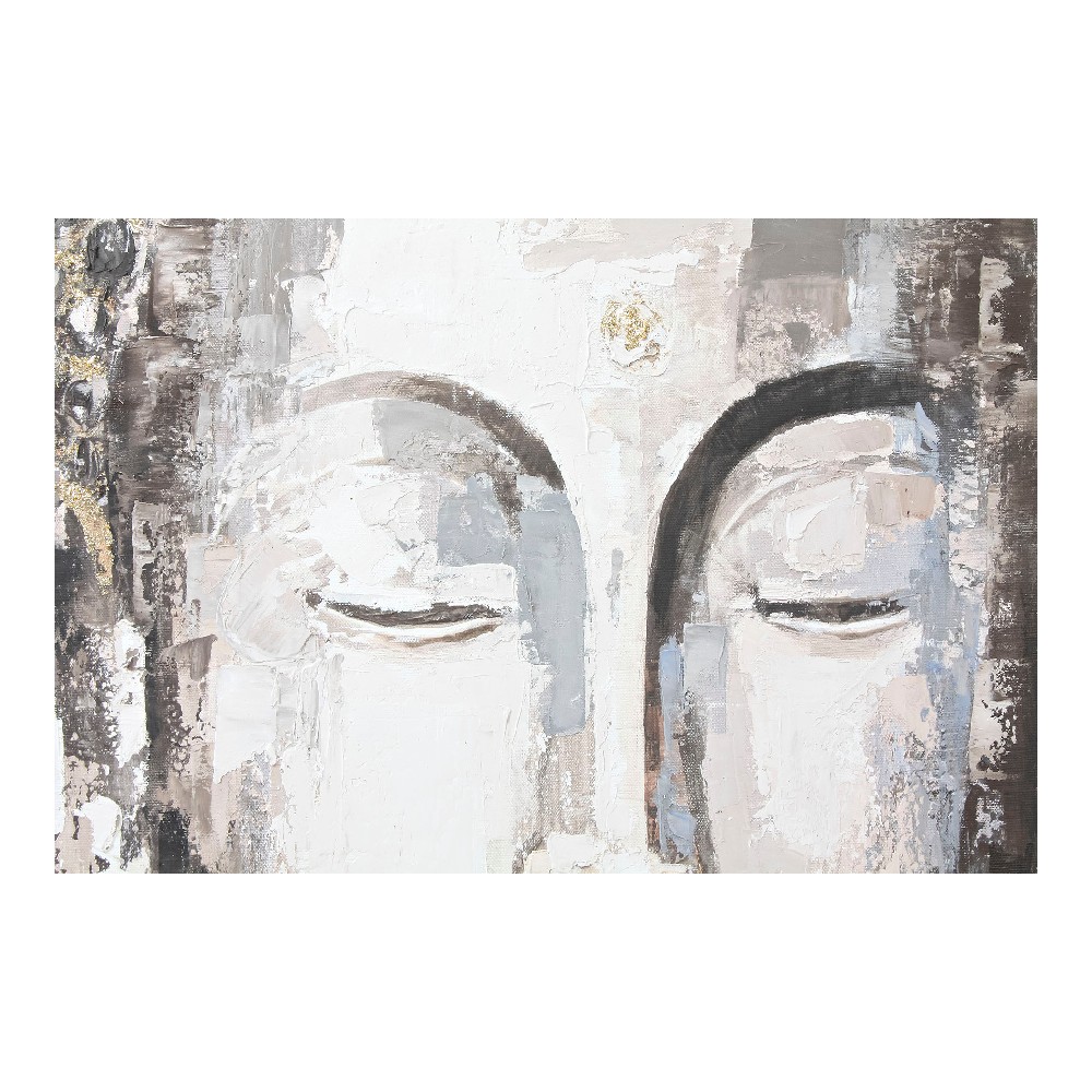 Tavla DKD Home Decor CU-179192 100 x 3,8 x 100 cm Buddha Orientalisk (2 antal) - 2