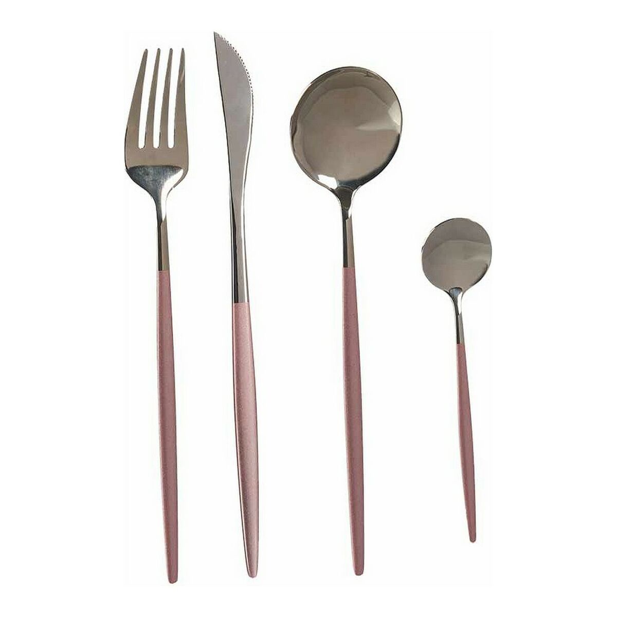 Bestickset Silvrig Rosa Rostfritt stål (8 pcs) - 2