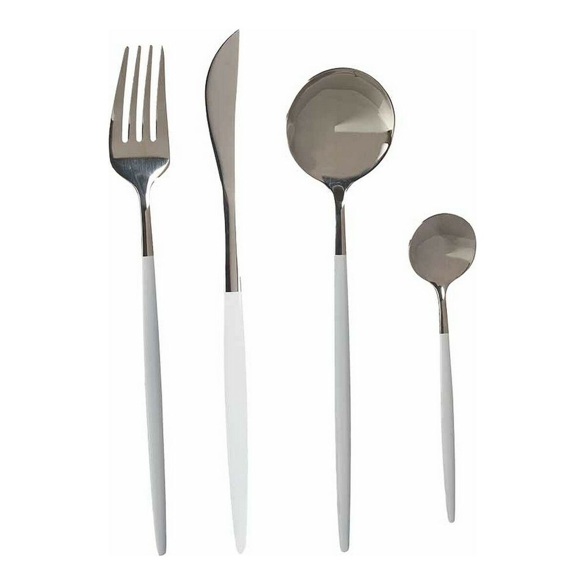 Bestickset Silvrig Vit Rostfritt stål (8 pcs) - 2