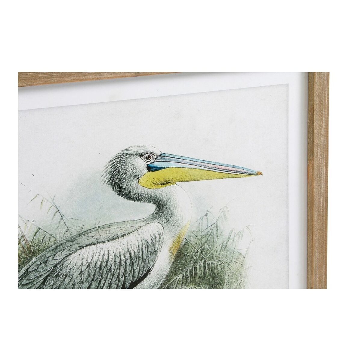 Tavla DKD Home Decor Pelican Fågel 60 x 2 x 60 cm (2 antal) - 7