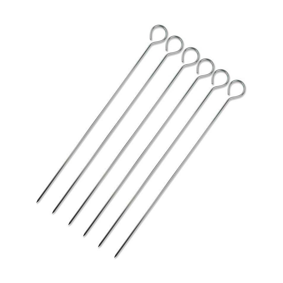 Set med grillspett för barbecue 6 Delar (30 cm)
