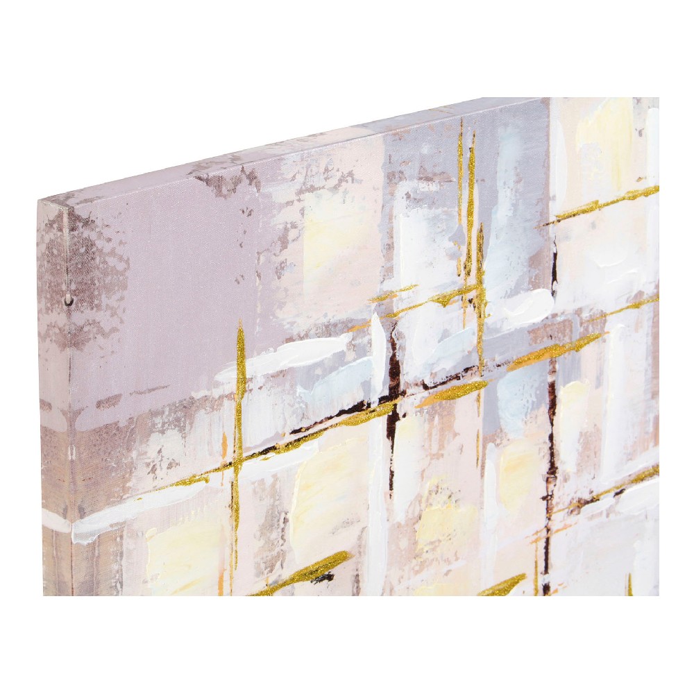 Tavla DKD Home Decor Squares Abstrakt 100 x 3 x 100 cm Modern (2 antal) - 3