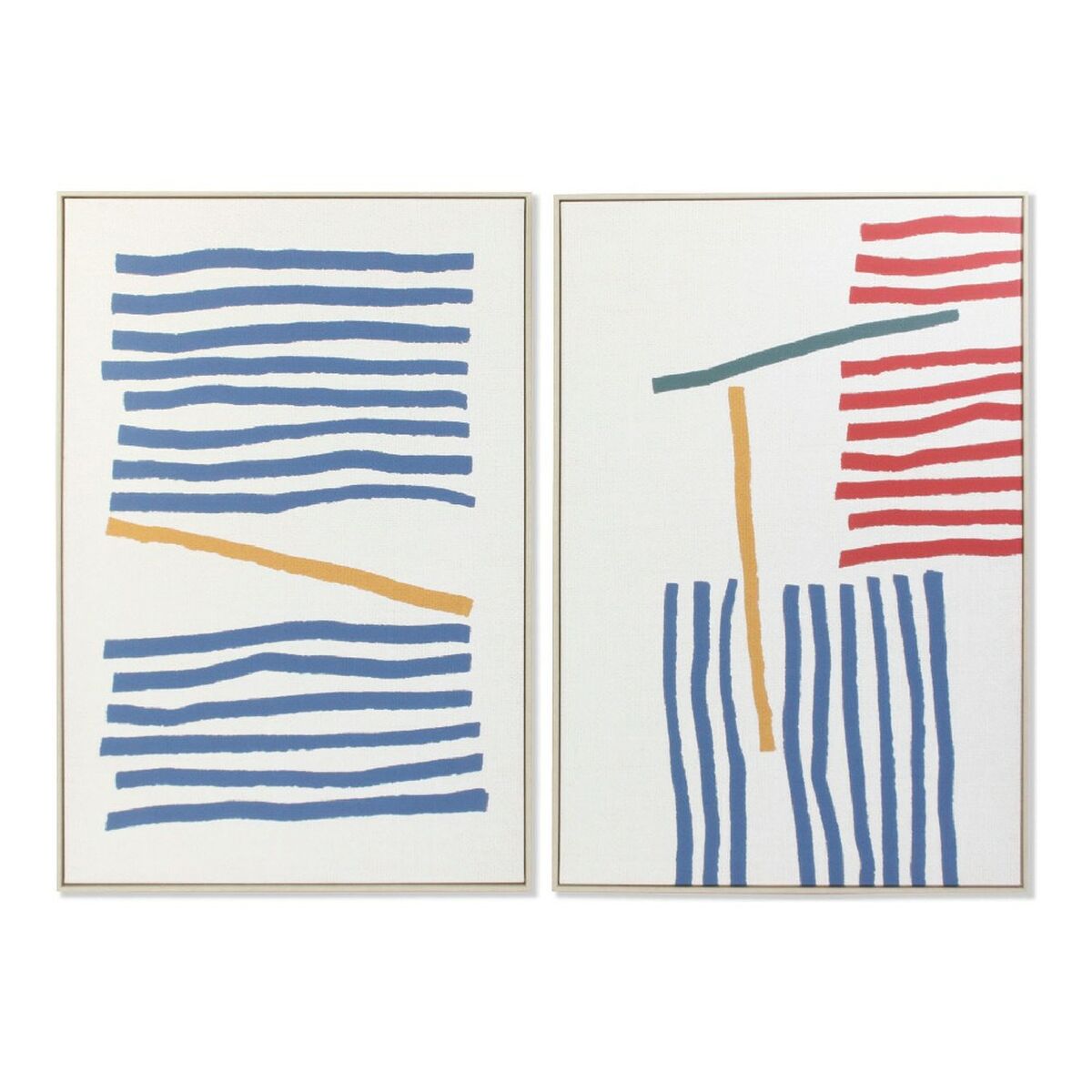 Tavla DKD Home Decor Abstrakt 83 x 4,5 x 123 cm Skandinavisk (2 antal) - 4