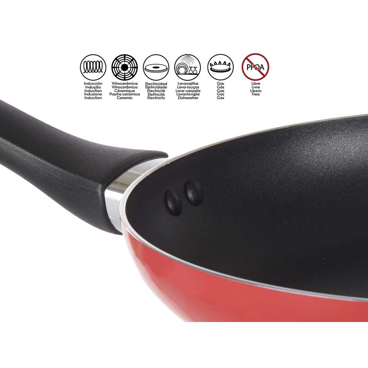Stekpanneset Röd Aluminium (2 pcs) - 8