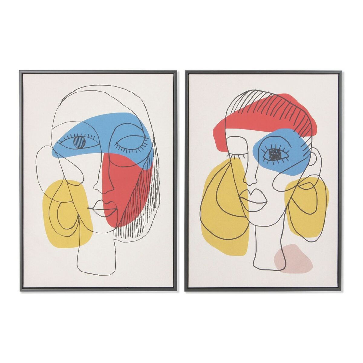 Tavla DKD Home Decor Abstrakt 53 x 4,5 x 73 cm Modern (2 antal) - 4