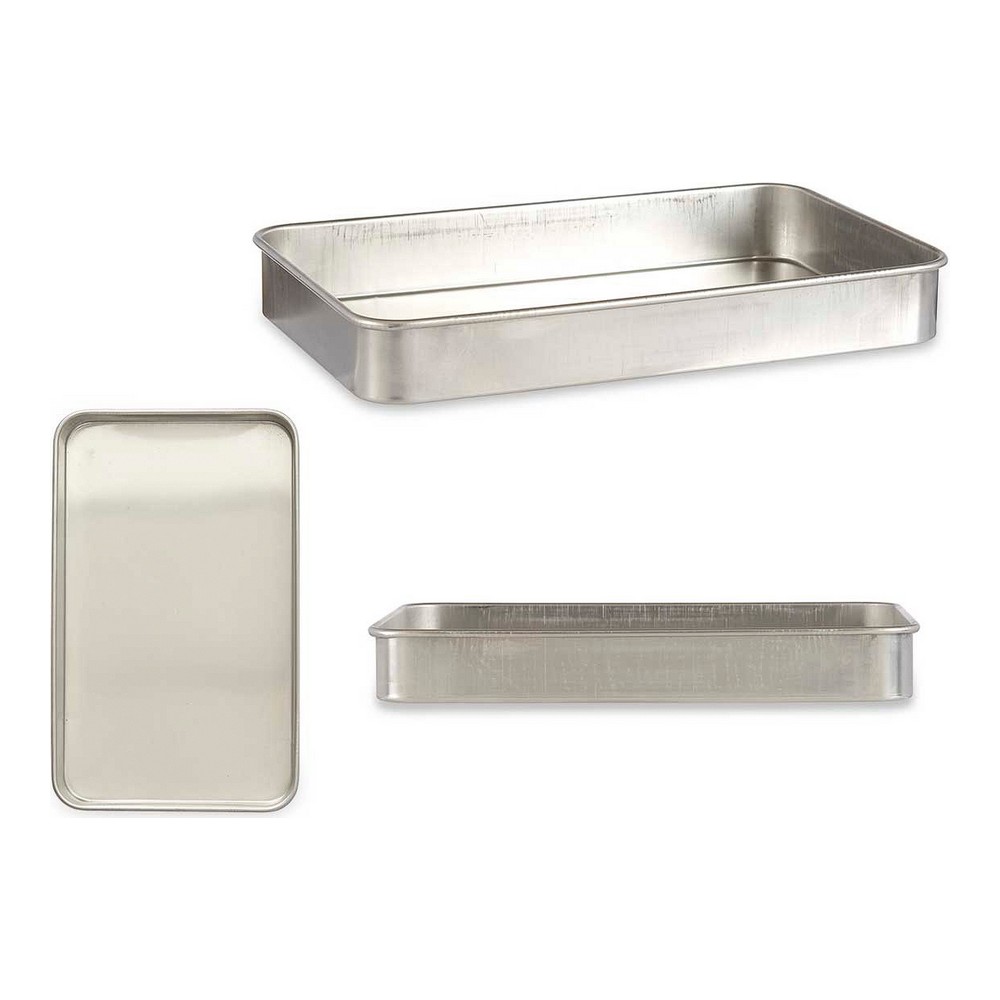 Ugnsbleck 32 x 7 x 51,5 cm Silvrig Aluminium - 2
