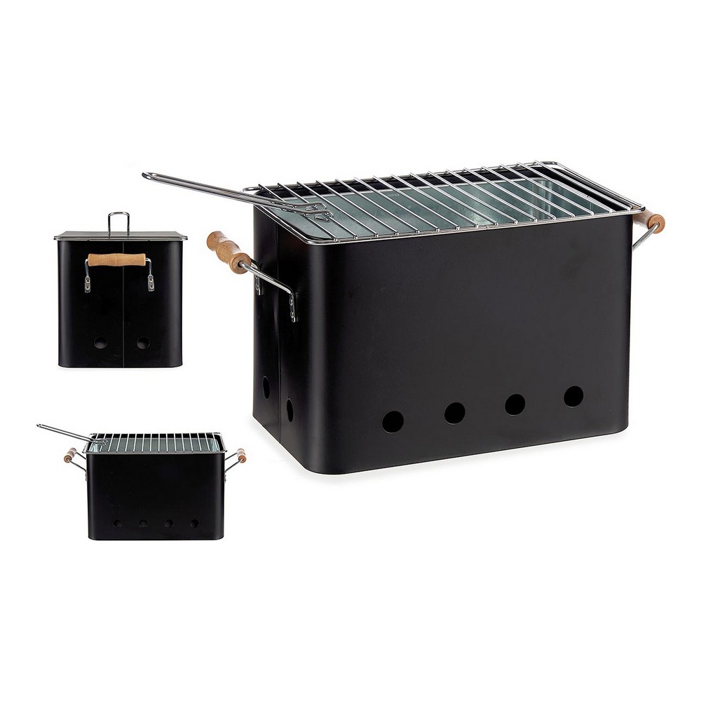 Bärbar Grill Med handtag Järn (20,5 x 20,7 x 32 cm) - 2