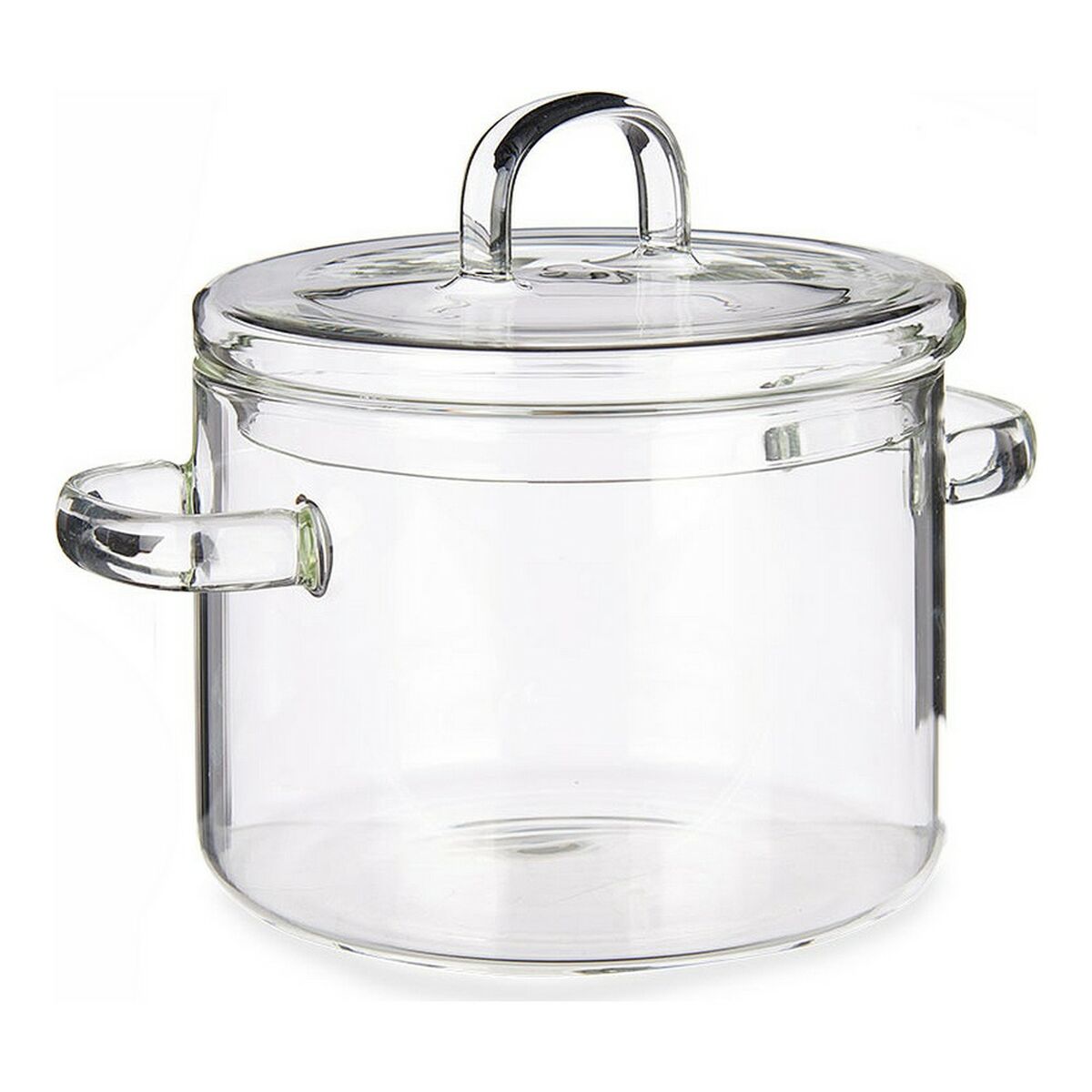 Gryta med lock Transparent Borosilikatglas (13,5 x 13,8 x 19 cm) - 3
