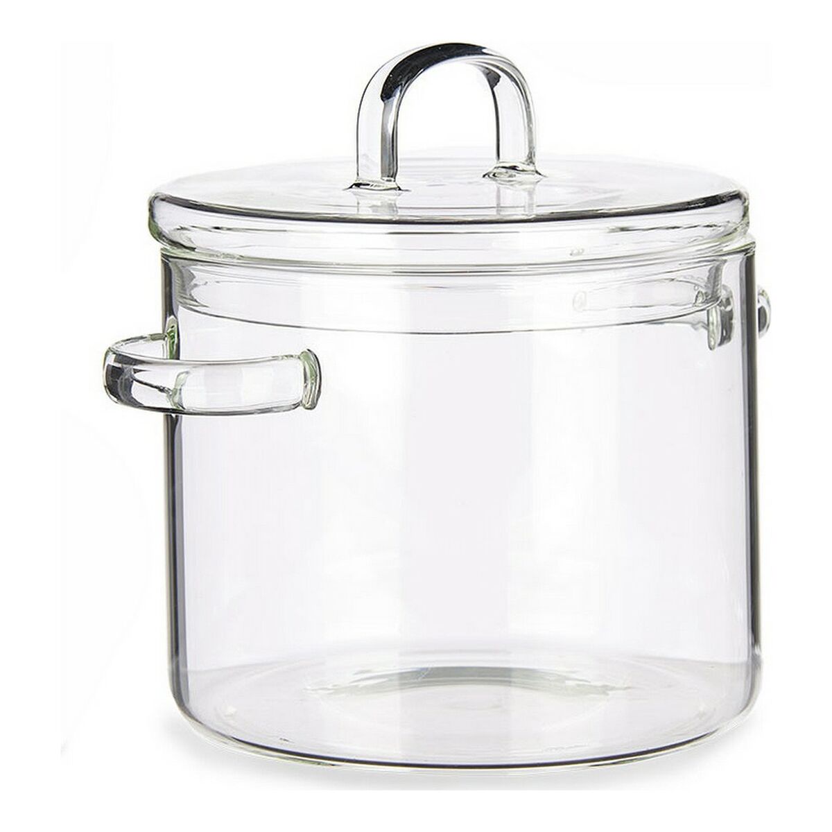 Gryta med lock Borosilikatglas Transparent (15,4 x 16,8 x 20,5 cm) - 5