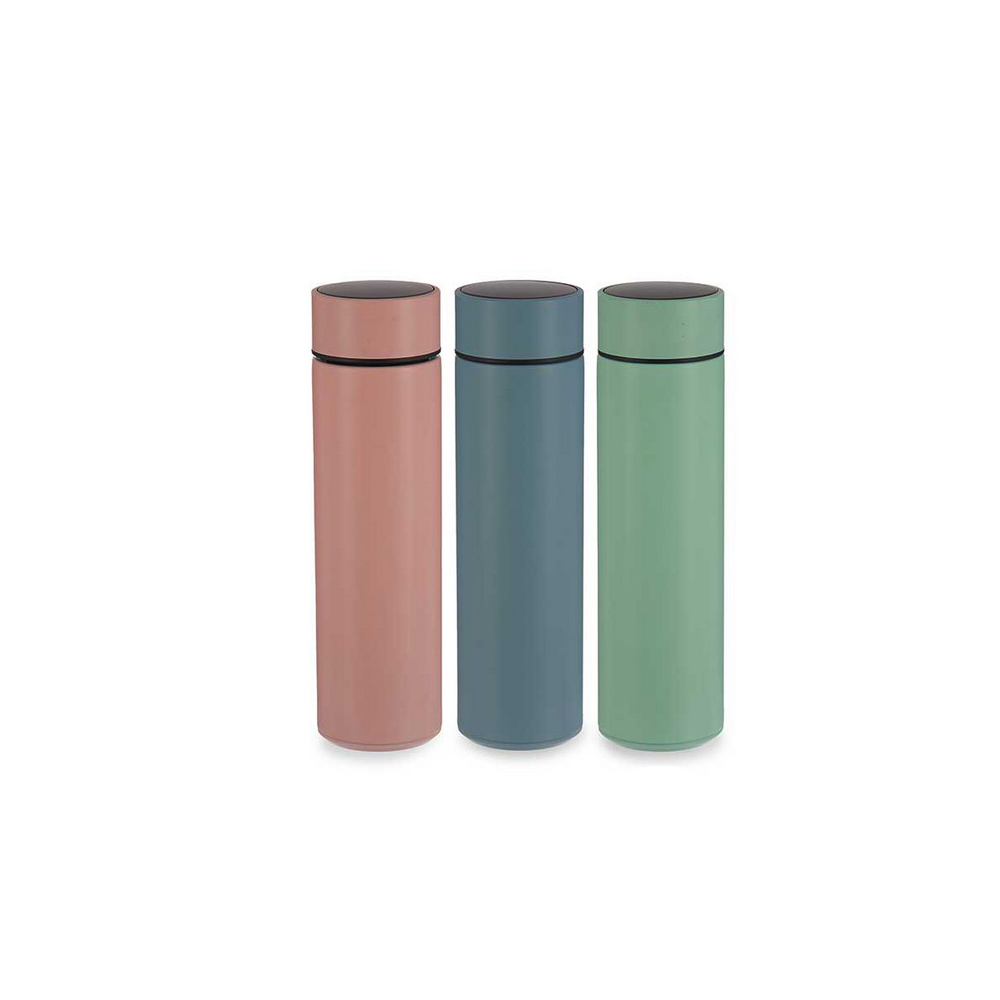 Termos LED-skärm Rosa Turkos Rostfritt stål Grön Silikon Plast 400 ml - 2