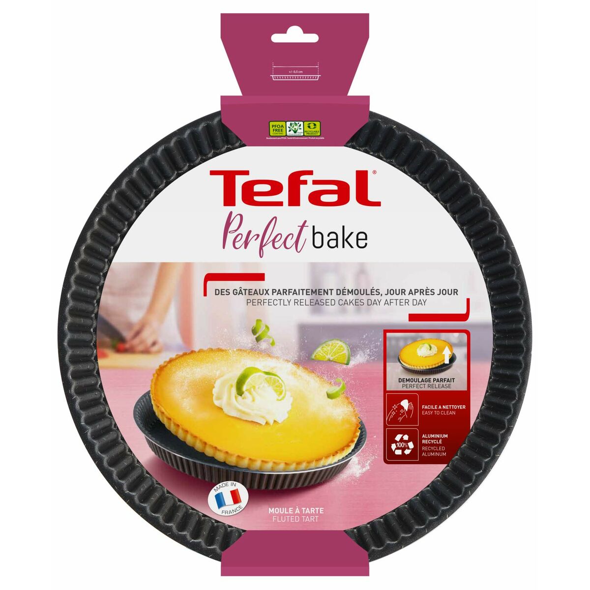 Ugnsform Tefal J1608302 Brun Metall Aluminium Ø 27 cm - 3