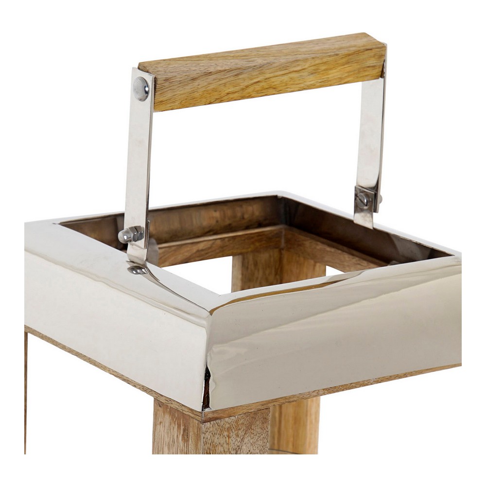 Lykta DKD Home Decor Glas Metall Silver (23 x 23 x 36 cm) - 2