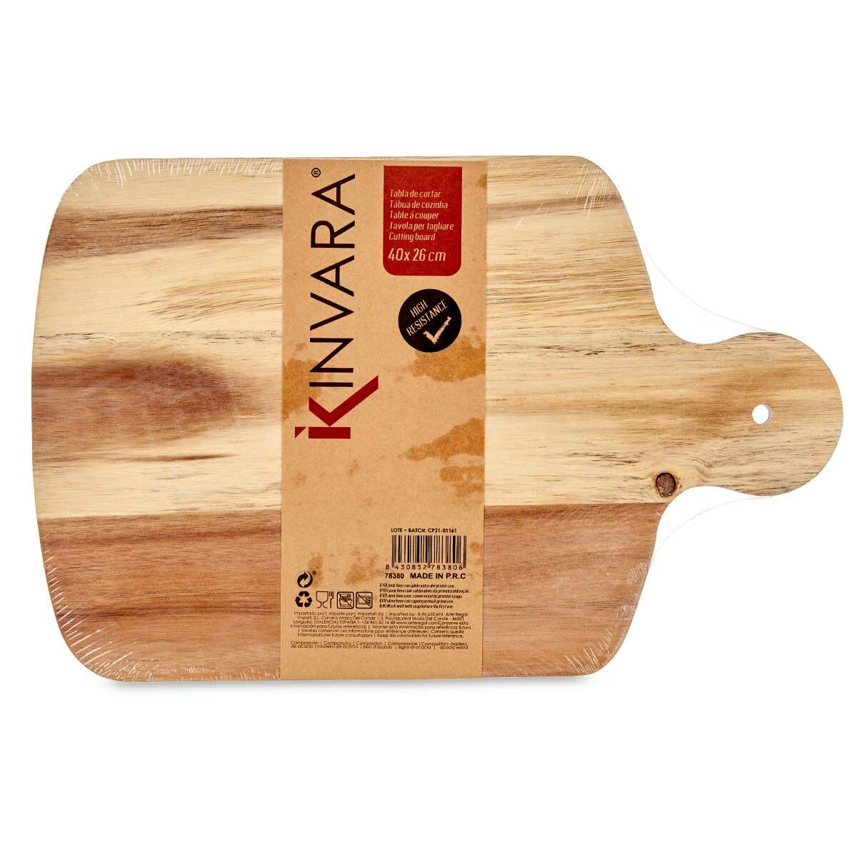 Skärbräda Brun Vit 25,7 x 1,5 x 40 cm Akaciaträ - 5
