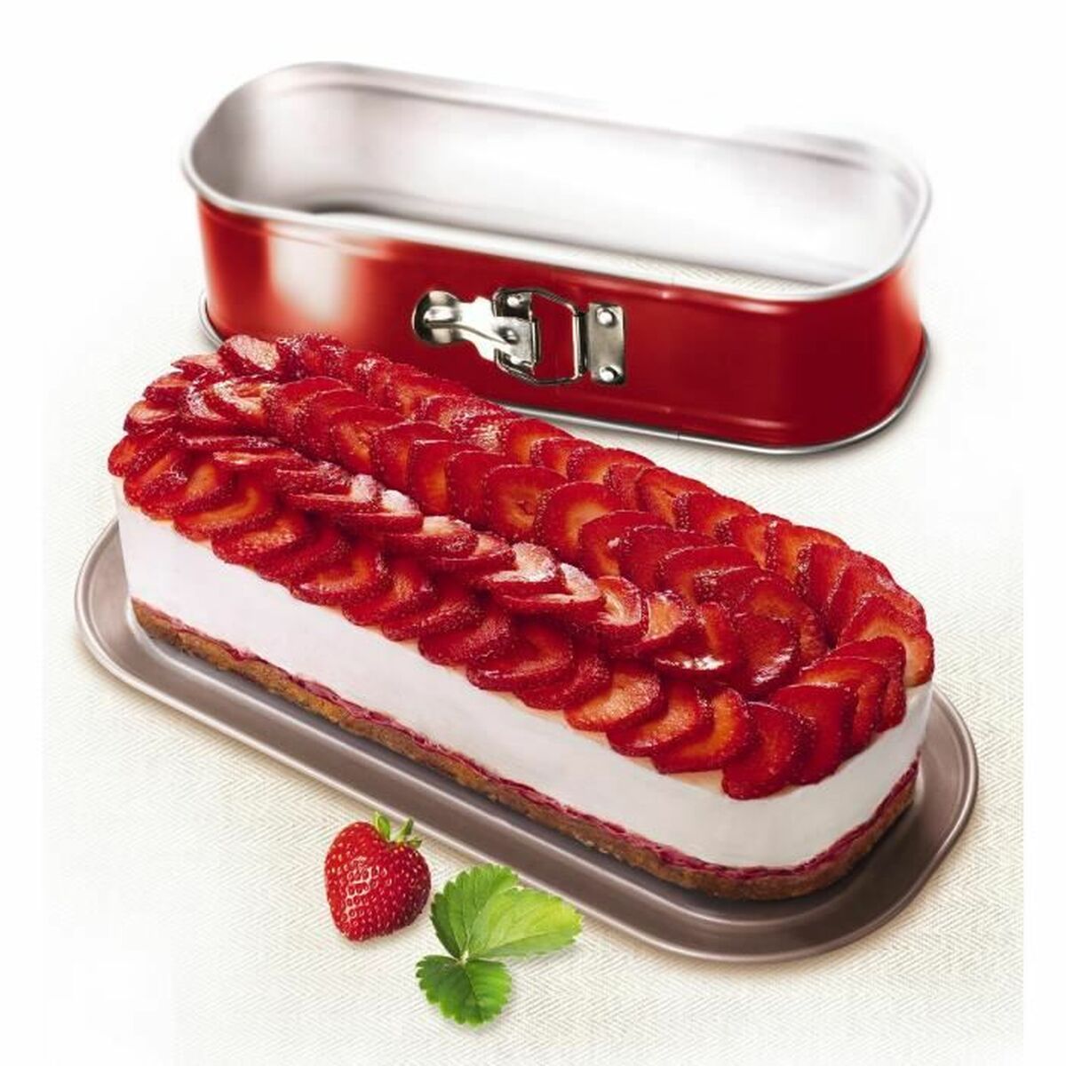 Avtagbar form Tefal Röd Metall Stål 30 x 11 cm - 2