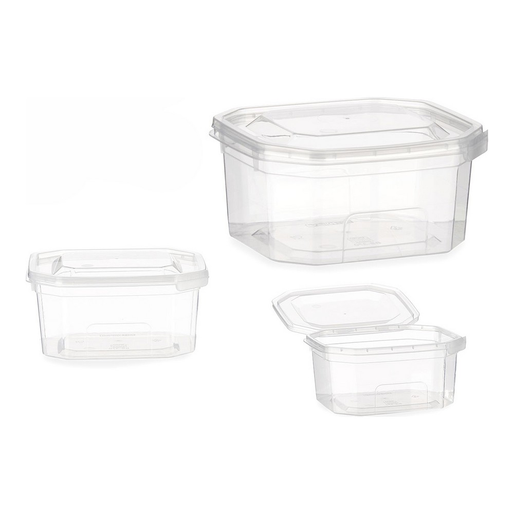 Lunchlåda Rektangulär Transparent polypropen (370 ml) - 2