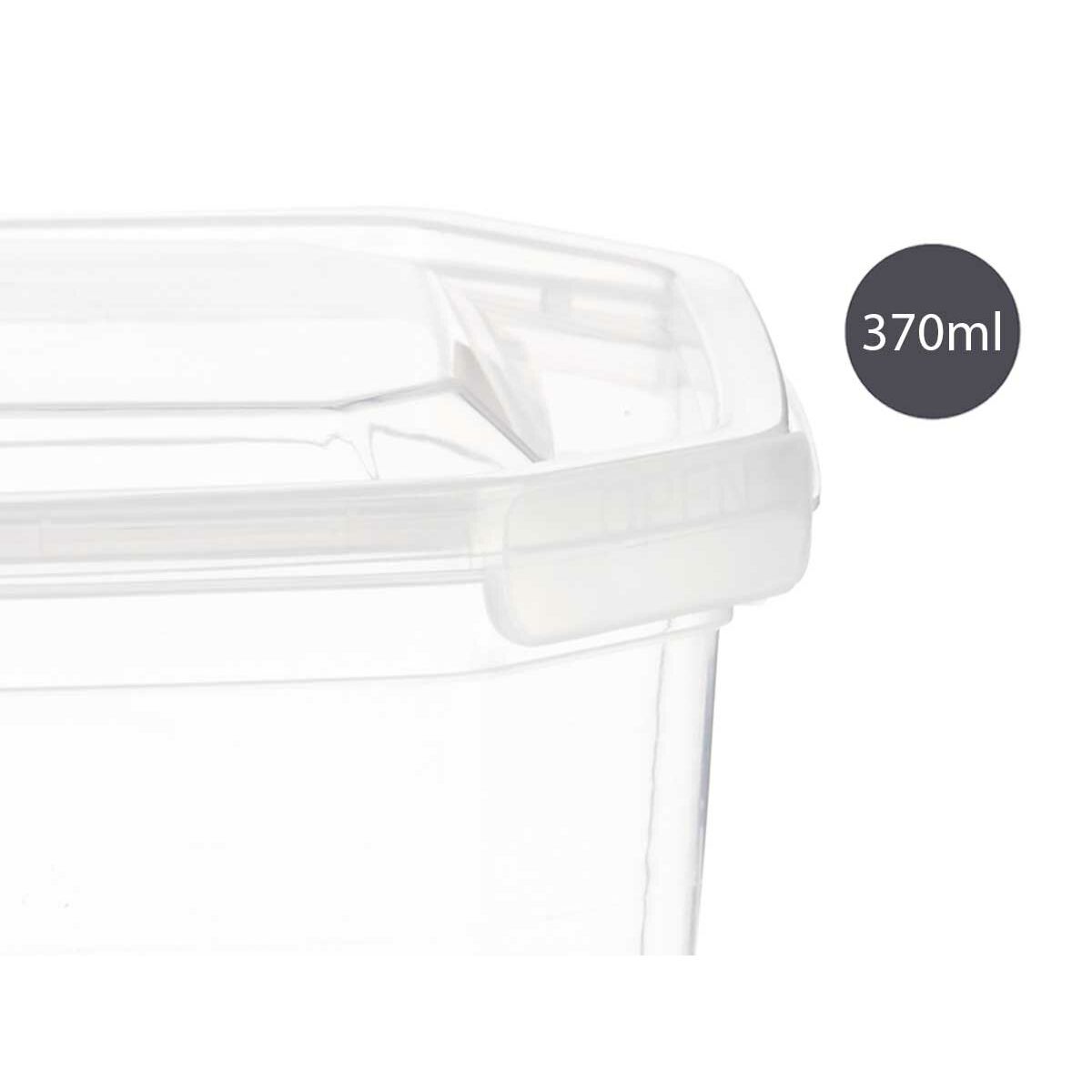 Lunchlåda Rektangulär Transparent polypropen (370 ml) - 6