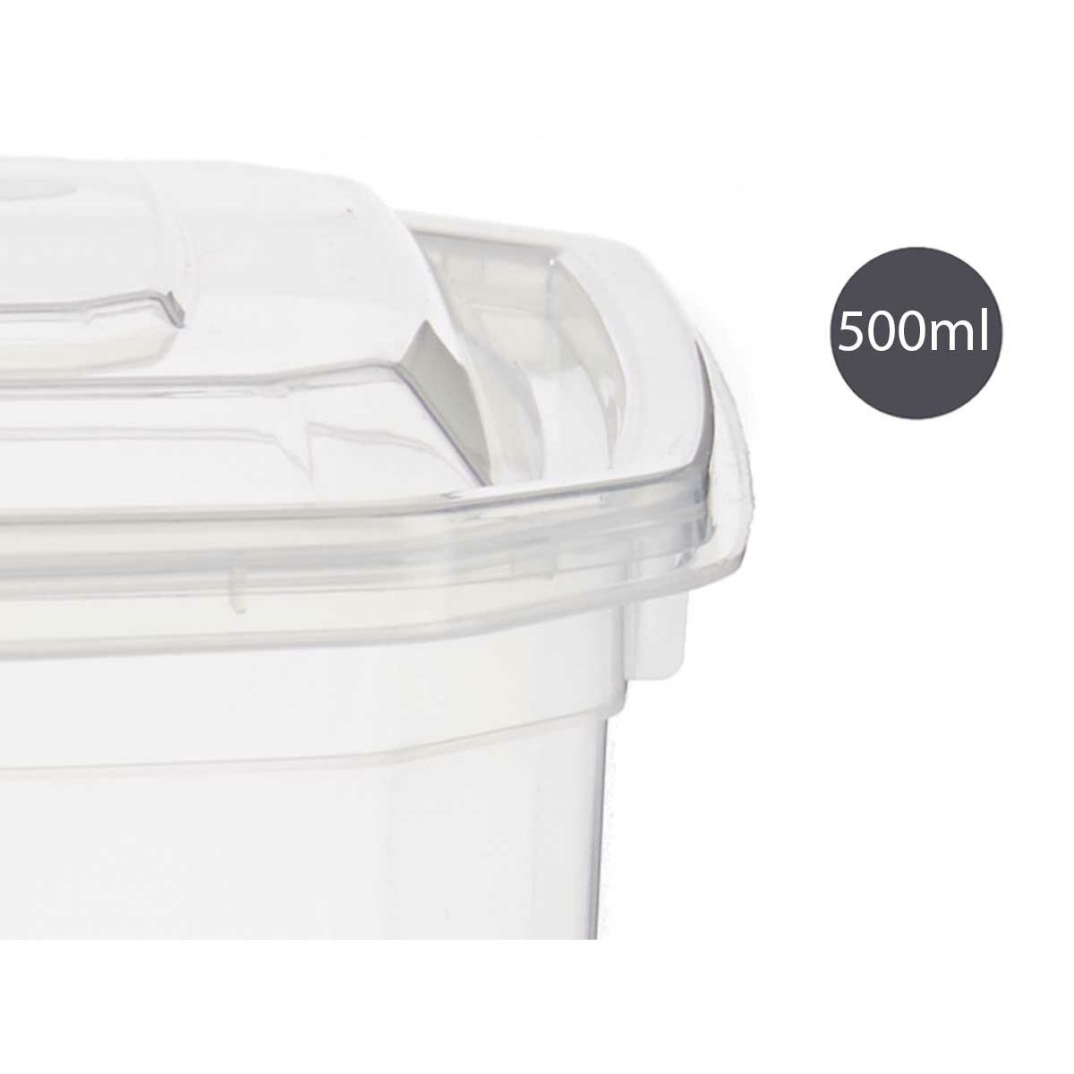 Lunchlåda Rektangulär Transparent polypropen (500 ml) - 6