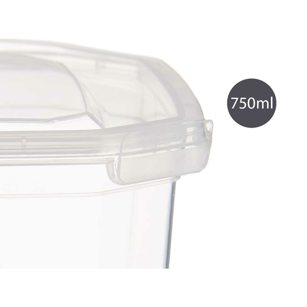 Lunchlåda 12,8 x 7,5 x 13,5 cm Transparent 750 ml polypropen - 7