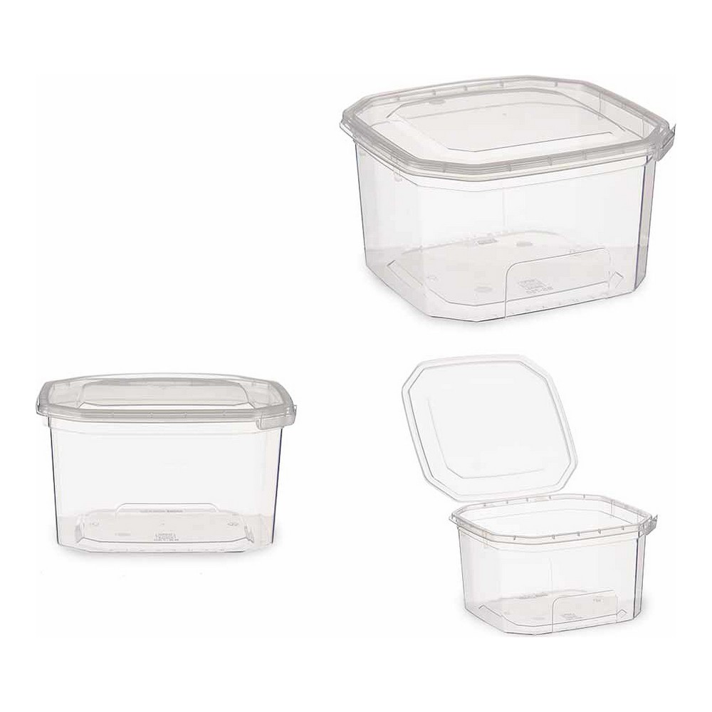 Lunchlåda 12,8 x 7,5 x 13,5 cm Transparent 750 ml polypropen - 2