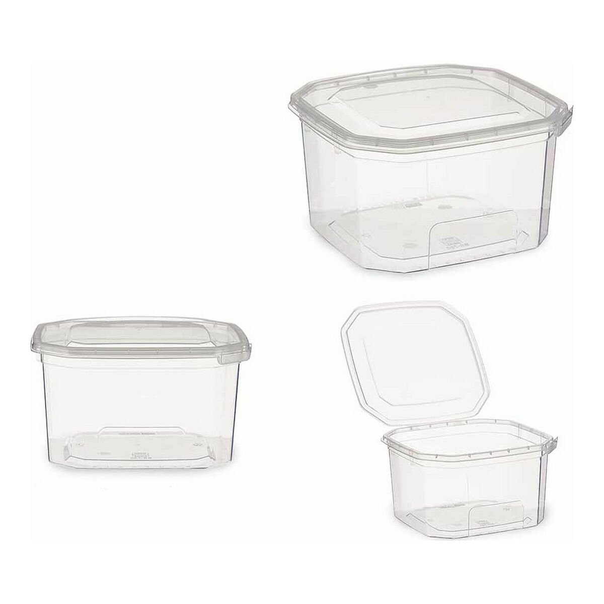 Lunchlåda 12,8 x 7,5 x 13,5 cm Transparent 750 ml polypropen - 6