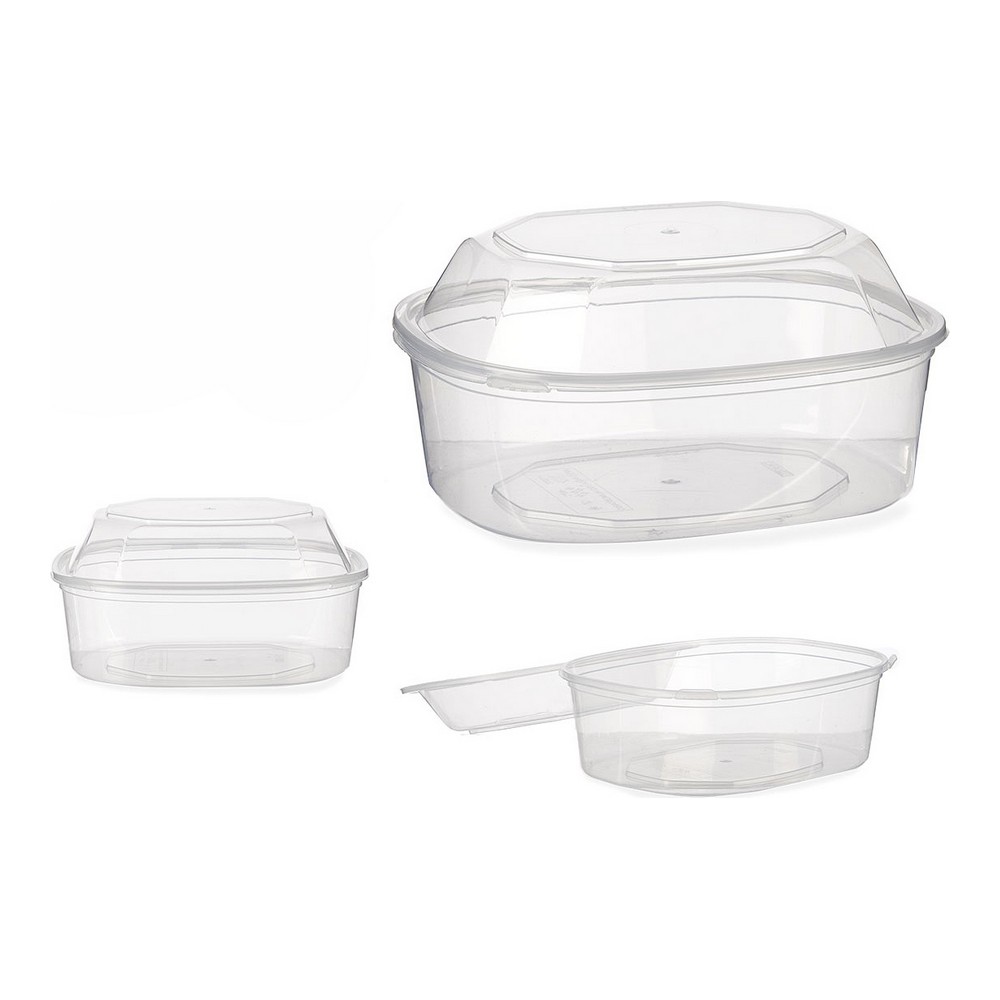 Lunchlåda Rektangulär Transparent polypropen (1500 ml) - 2