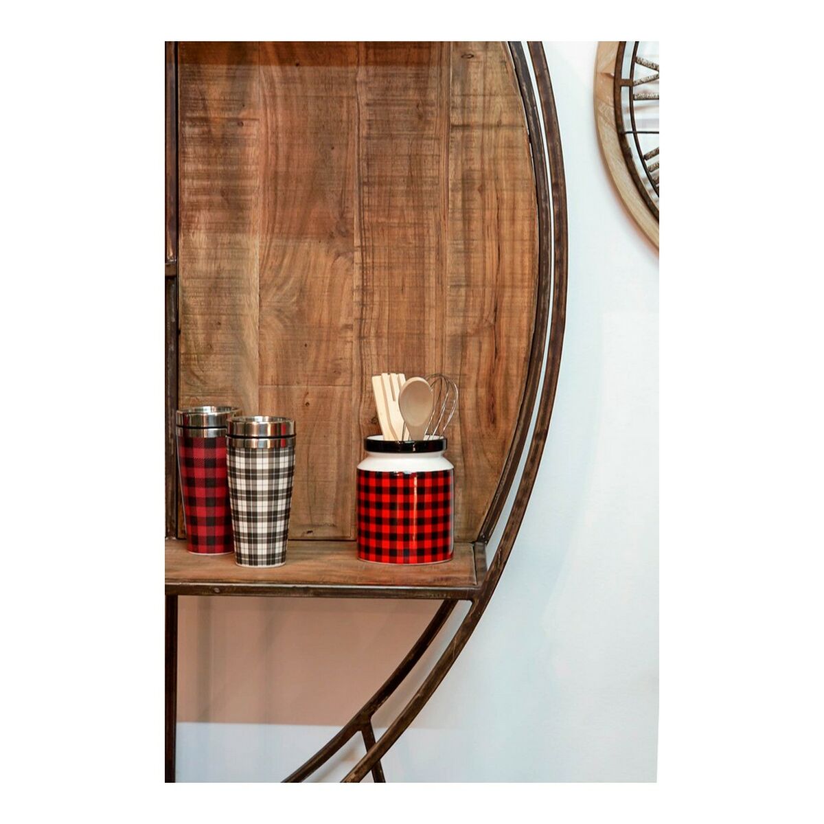 Kruka för köksredskap DKD Home Decor Svart Multicolour 1 L 11,5 x 11,5 x 26 cm - 8