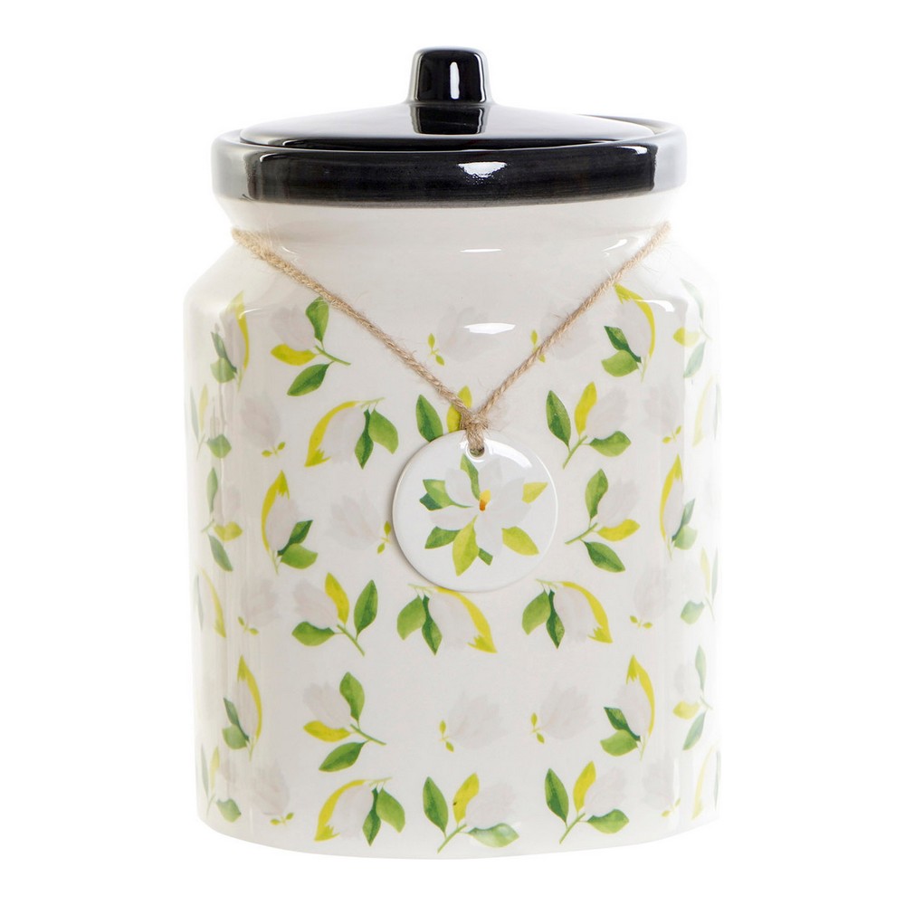 Burk DKD Home Decor Vit Grön Shabby Chic 15 x 15 x 22 cm