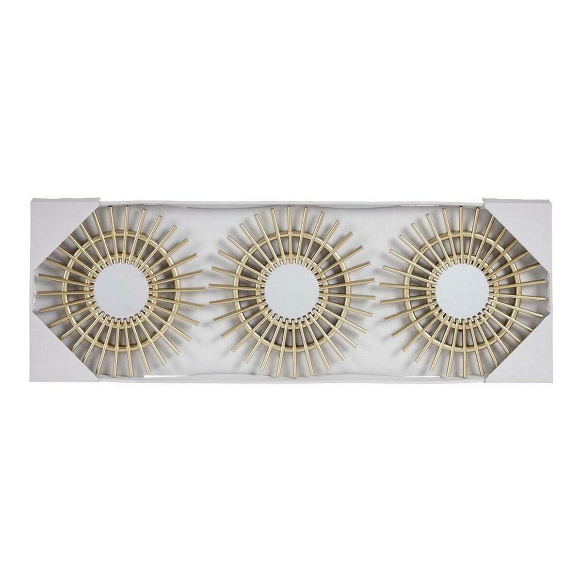 Väggspegel Ax Gyllene Plast champagne (25 x 1,5 x 25 cm) (3 pcs) - 8