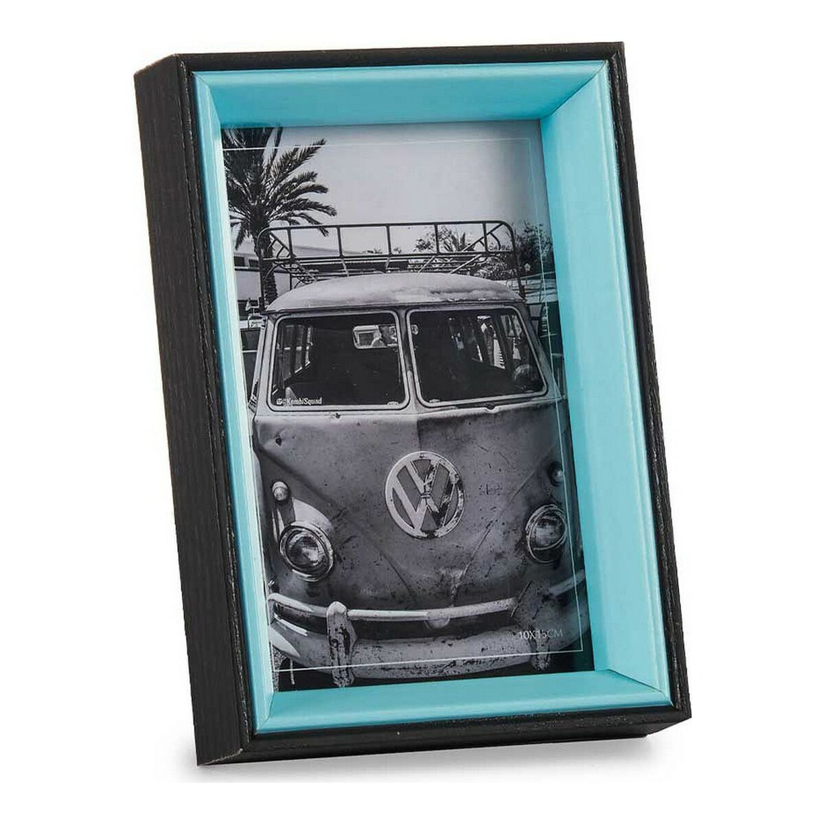 Fotoram Svart Blå 3 x 17 x 12 cm Glas Trä MDF - 4