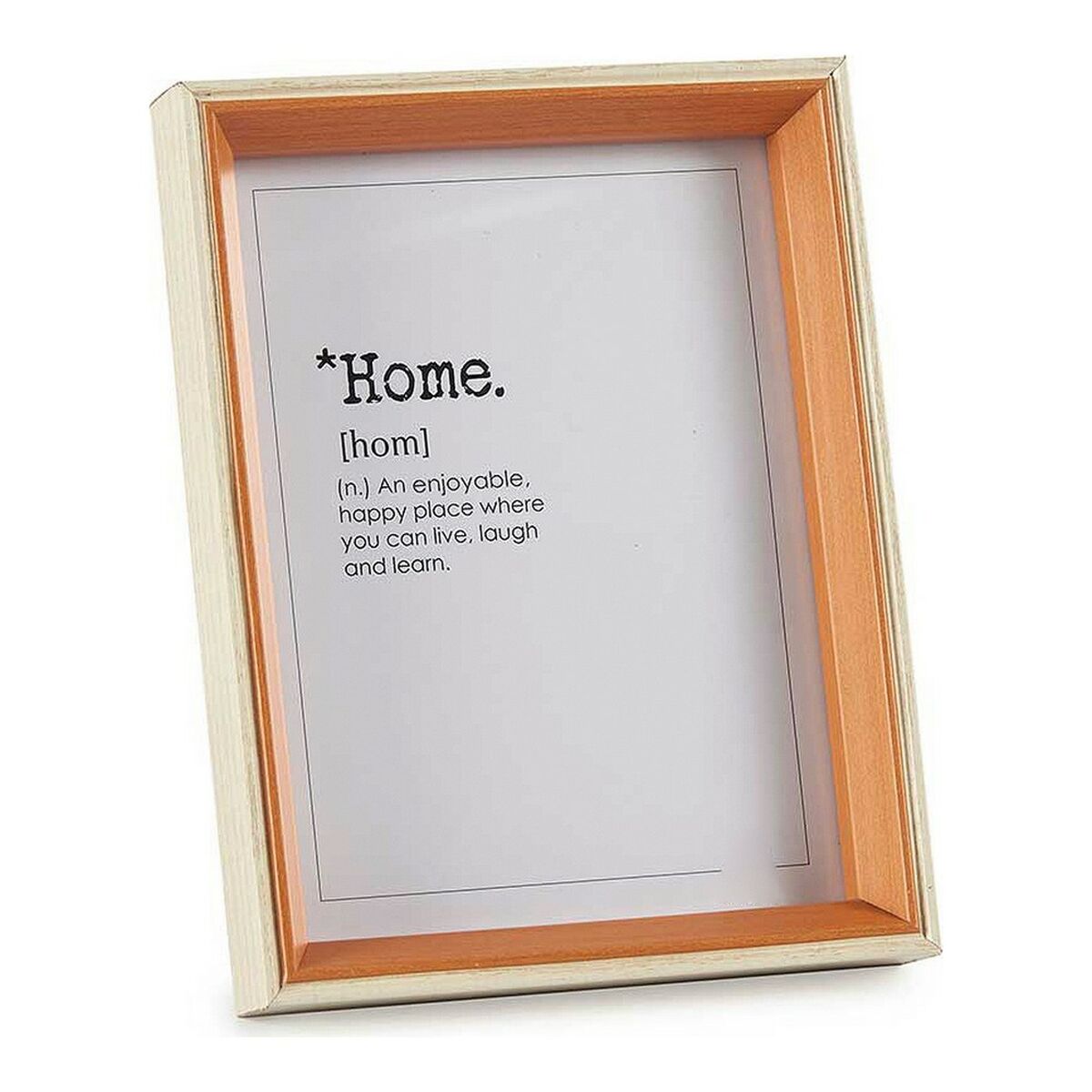 Fotoram 83619 Brun 17 x 22 x 3 cm Glas Vit Trä MDF - 4