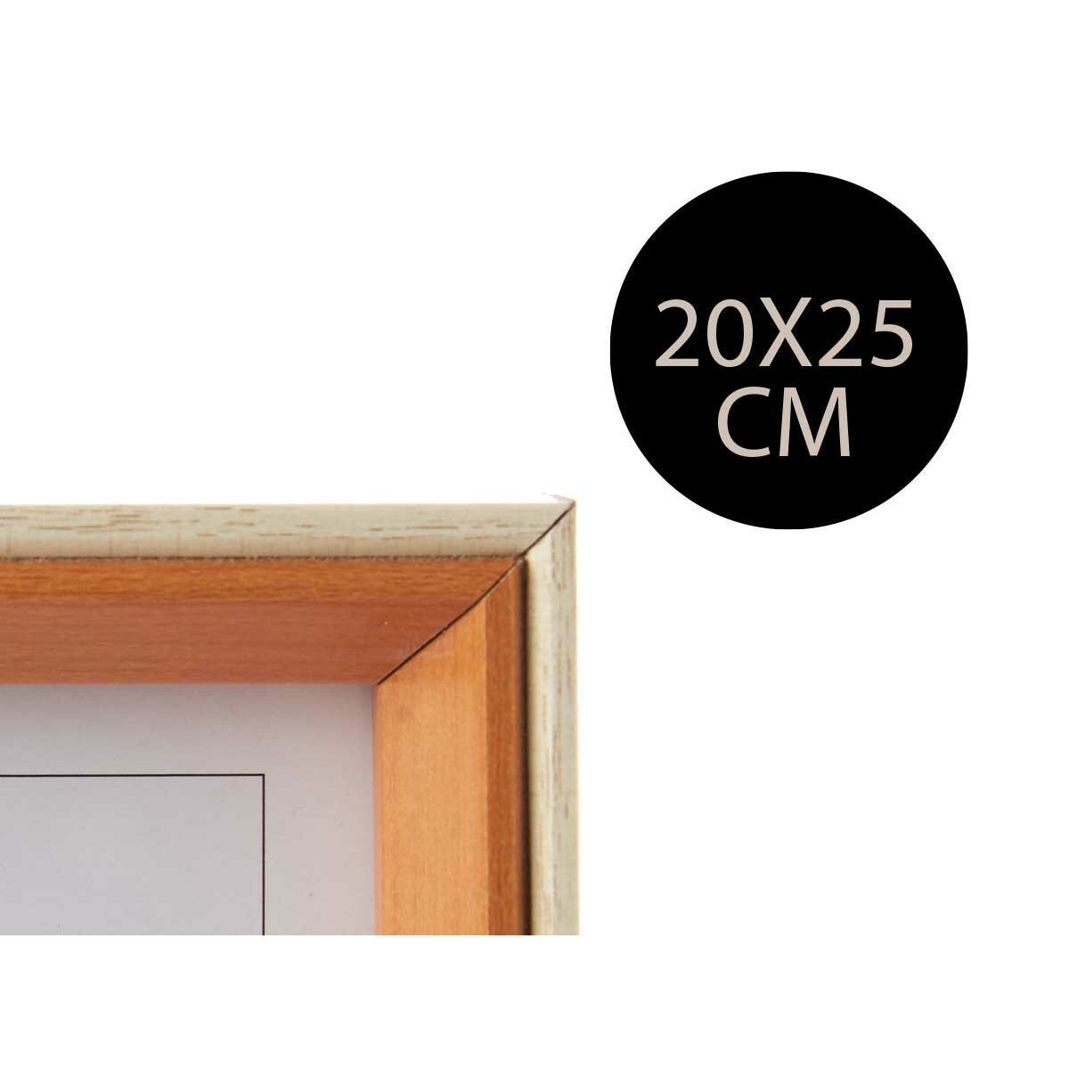 Fotoram Brun 22 x 27 x 3 cm Glas Vit Trä MDF - 5