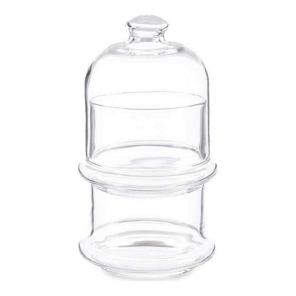 Burk Villa Patisserie Choklad Transparent Glas 9 x 16,5 x 9 cm - 3