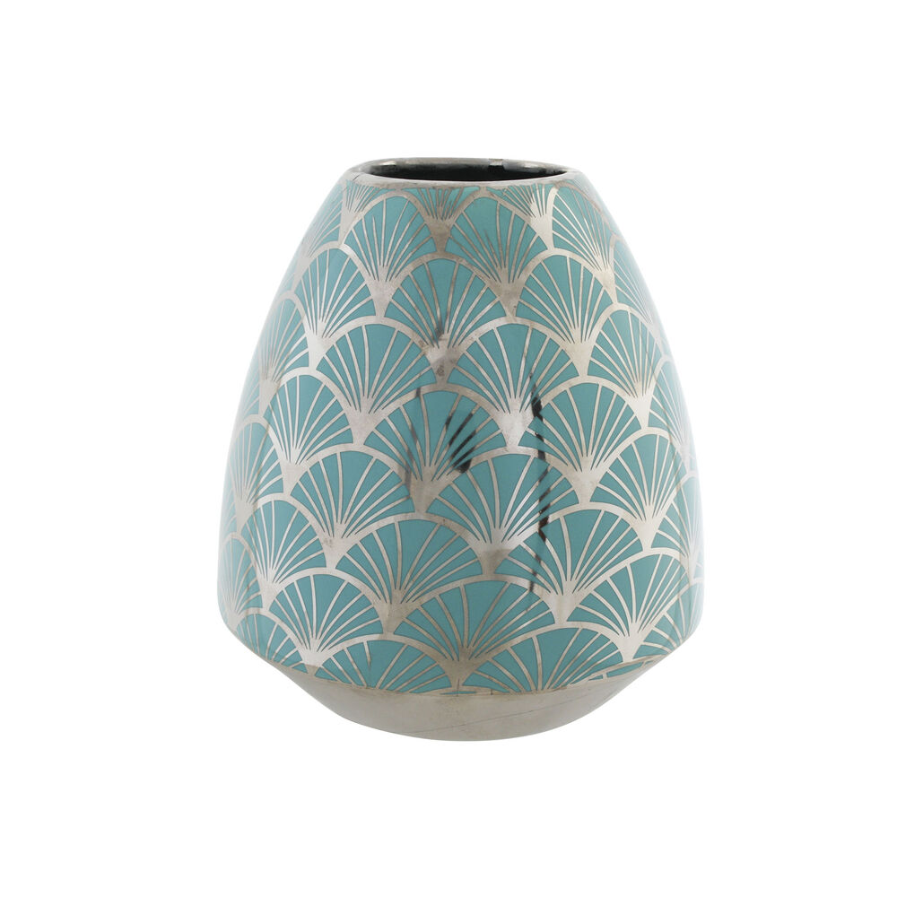 Vas DKD Home Decor Porslin Turkos Orientalisk Kromad 16 x 16 x 18 cm