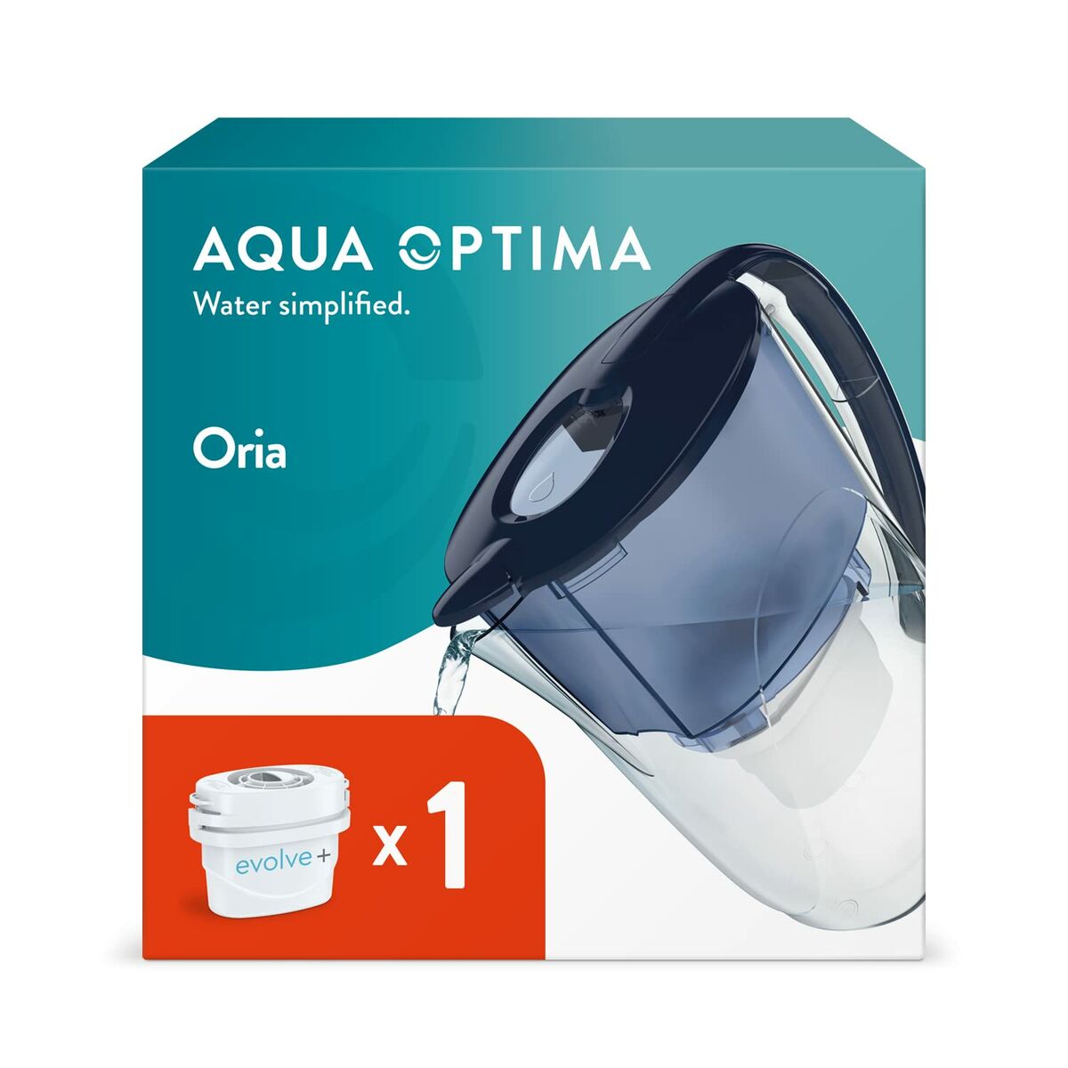 Filtreringskanna Aqua Optima Oria 2,8 L Blå