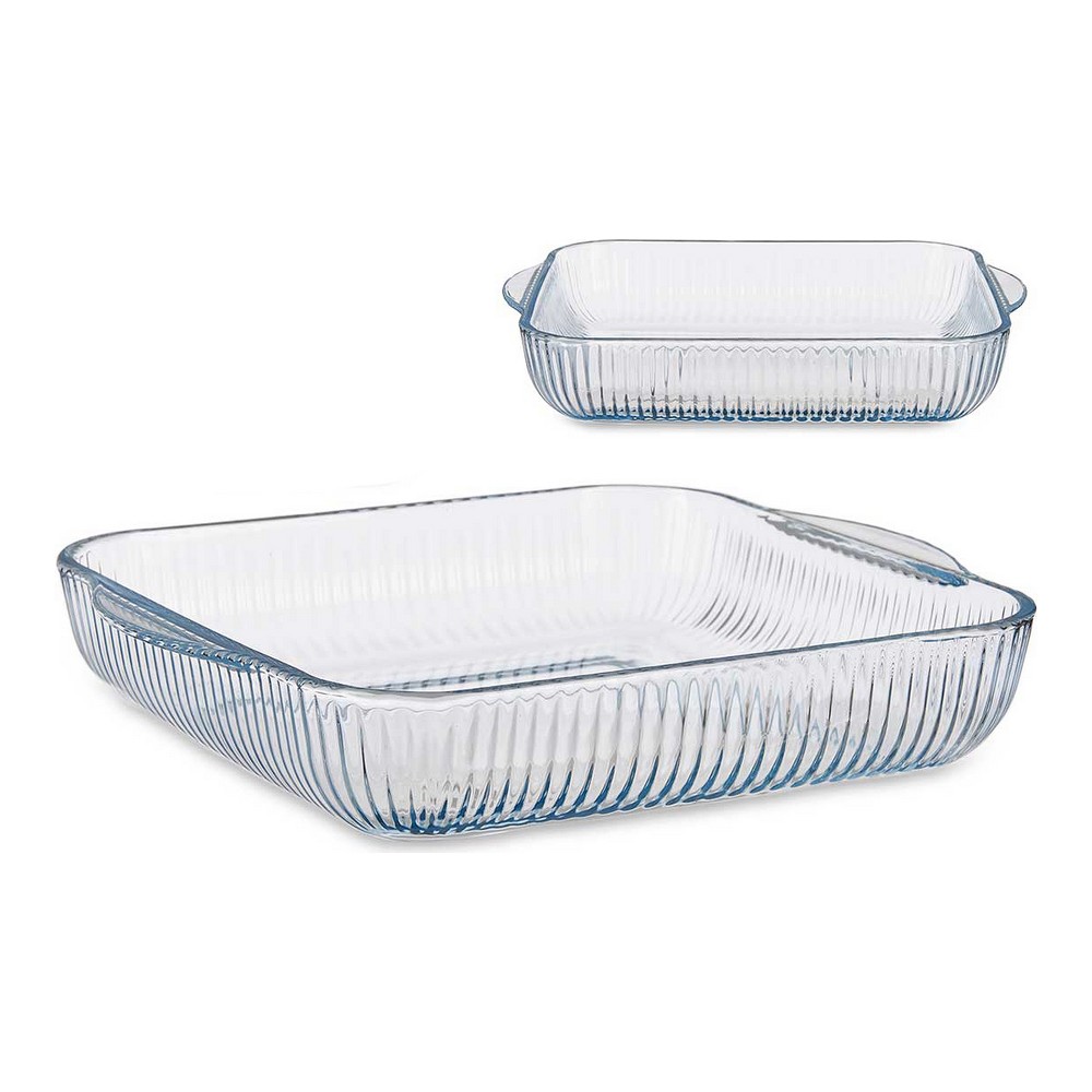 Ugnsform Optica Transparent Borosilikatglas (27,4 x 6 x 31,2 cm) - 2