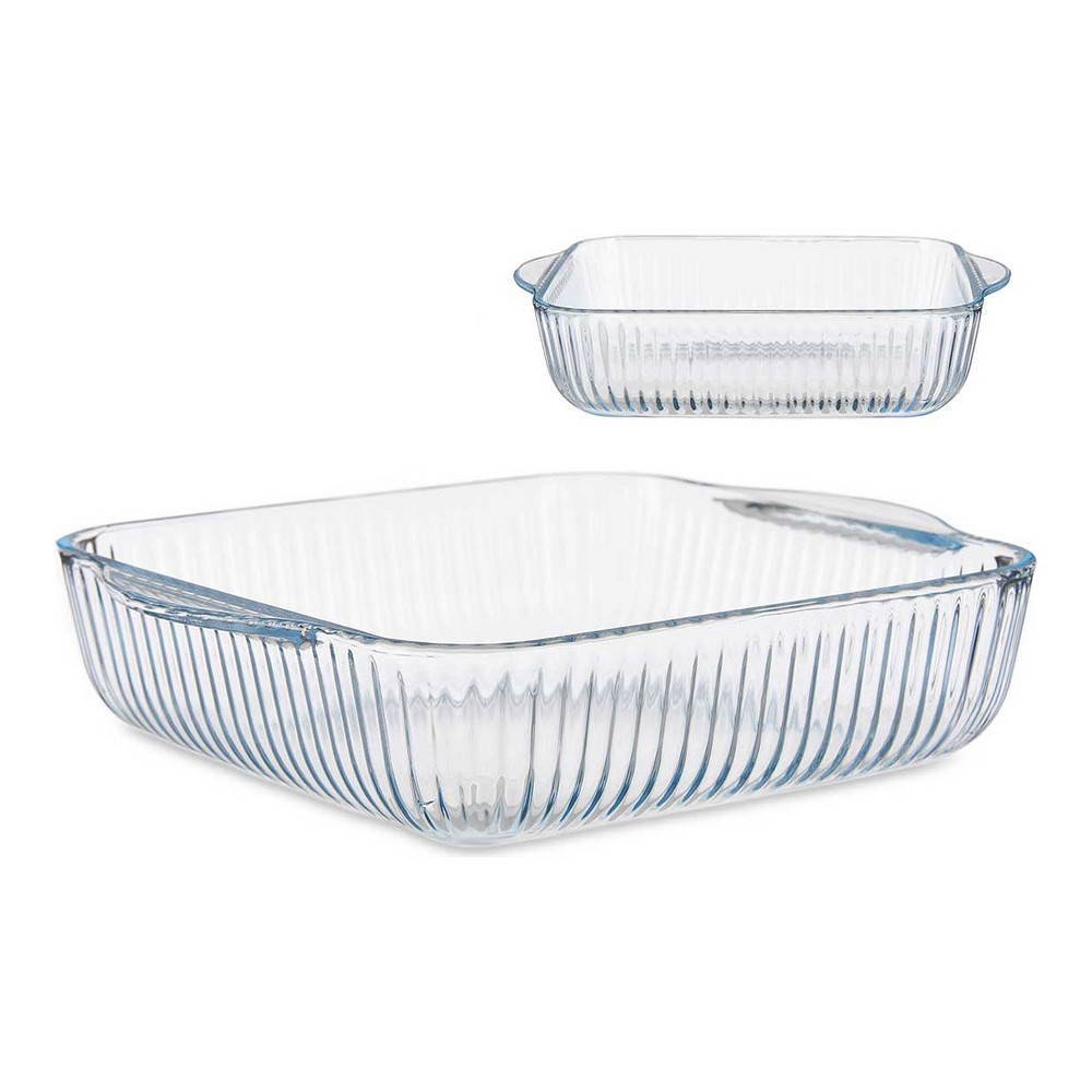 Ugnsform Optica Transparent Borosilikatglas (21,5 x 6 x 25,2 cm) - 2