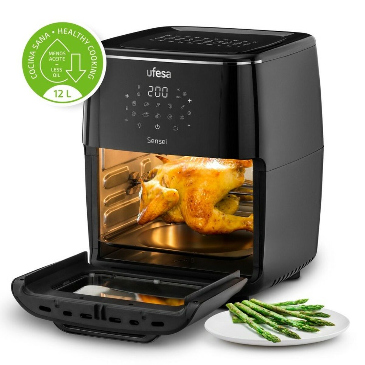 Oljefri Fritös UFESA Svart 1700 W