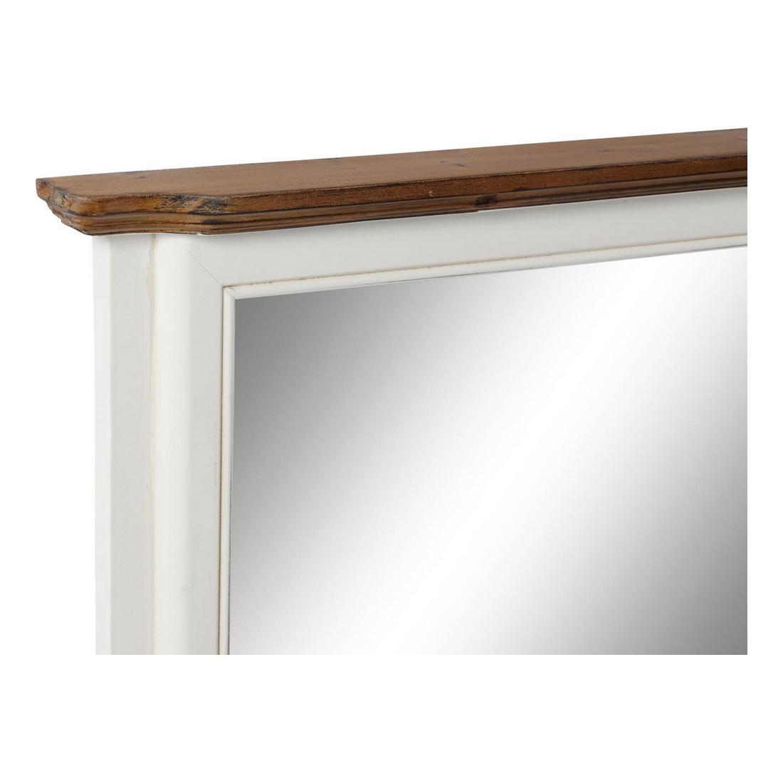 Väggspegel DKD Home Decor 115 x 6 x 66 cm Glas Brun Vit Romantisk - 3