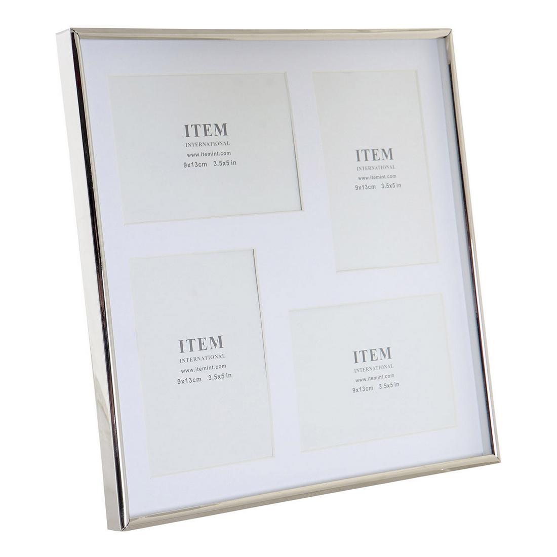 Fotoram DKD Home Decor Silvrig Metall Glas Plast Traditionell 29 x 2 x 29 cm