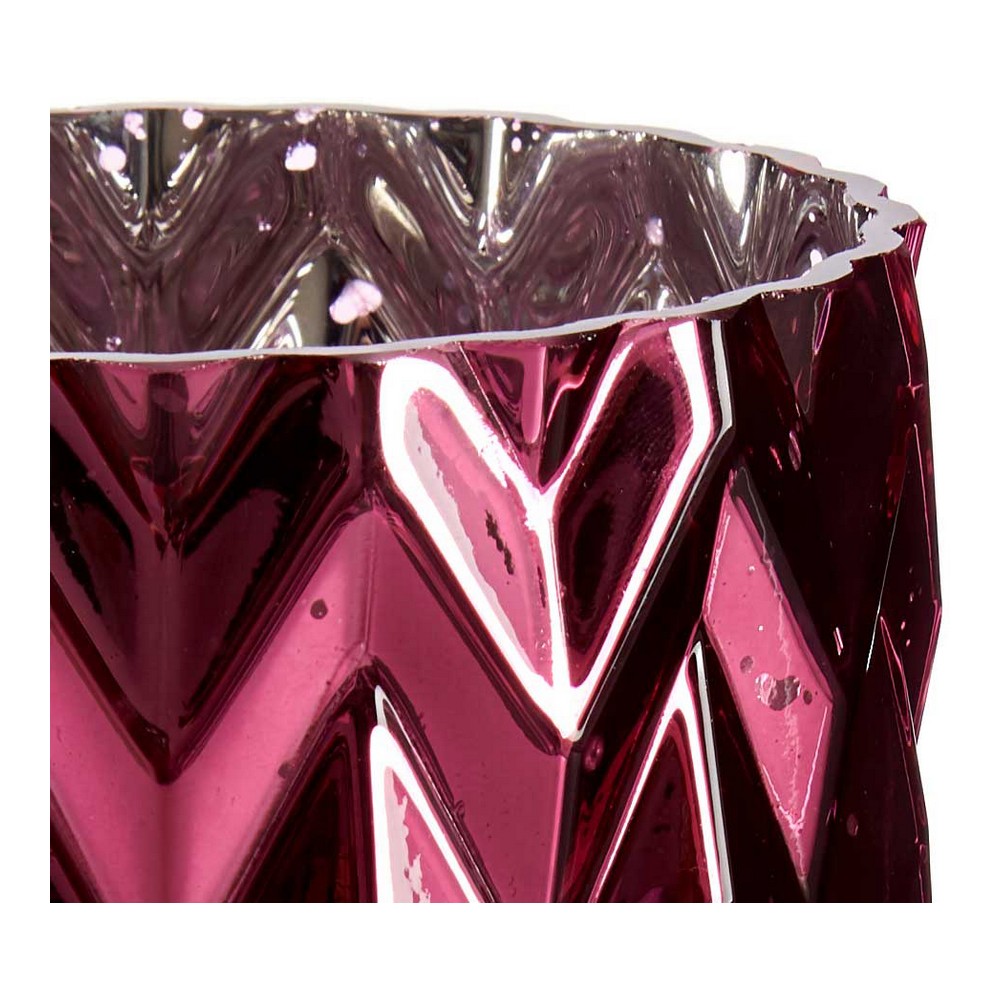 Vas Rosa Gravyr Ax Glas (11,3 x 19,5 x 11,3 cm) - 2
