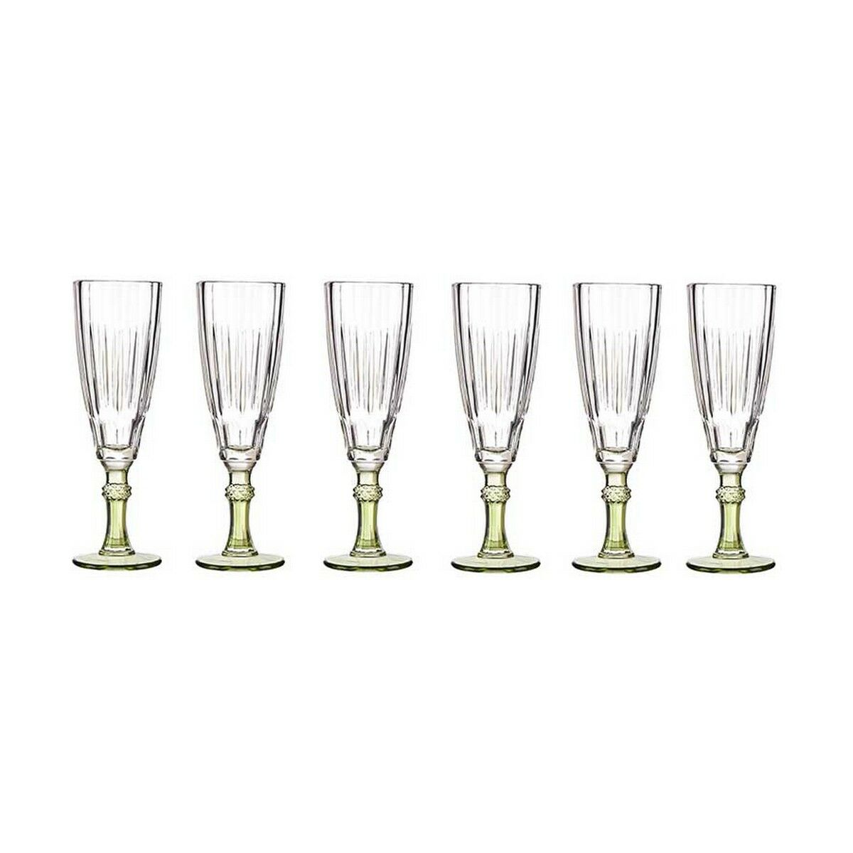 Champagneglas Exotic Glas Grön 170 ml - 3