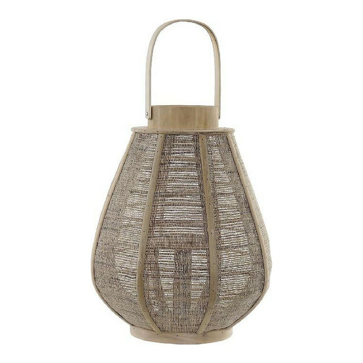 Ljusstakar DKD Home Decor linne Bambu (28 x 28 x 51 cm) - 4